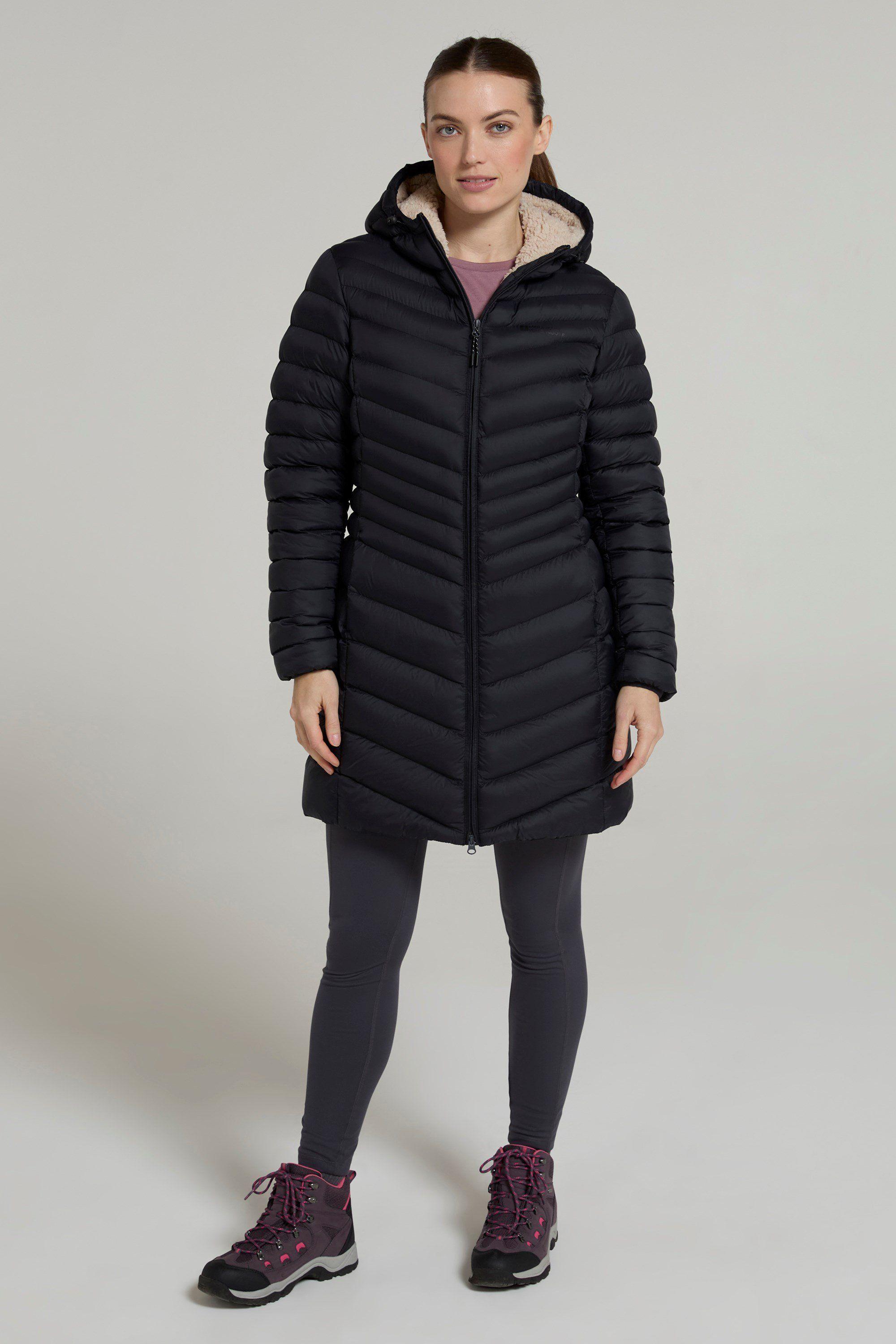 'Florence' Water Resistant Padded Thermal Fur Fleece Lined Jacket by MOUNTAIN WAREHOUSE