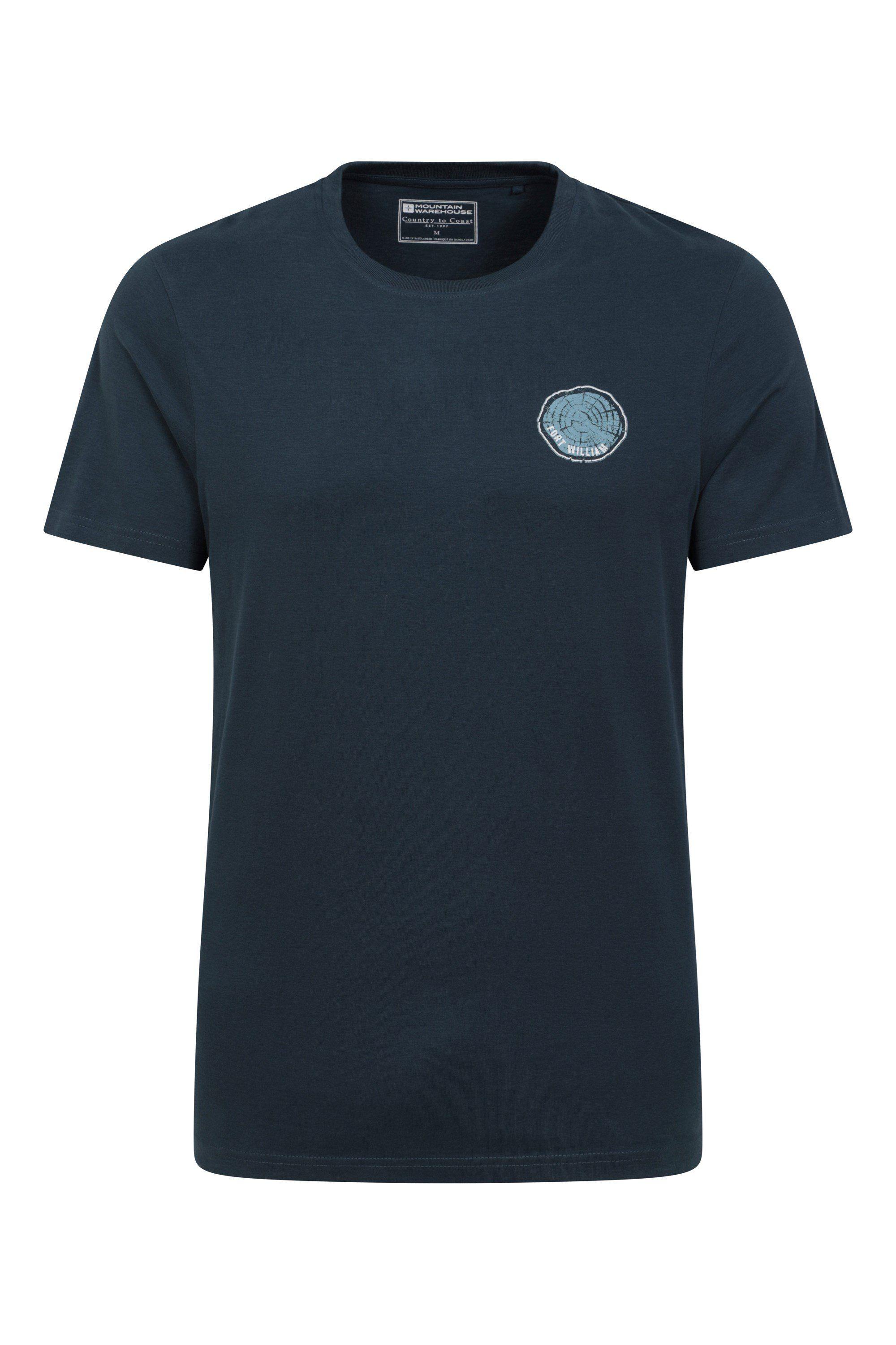 'Fort William Tree Ring' Breathable Everyday Cotton T-Shirt by MOUNTAIN WAREHOUSE
