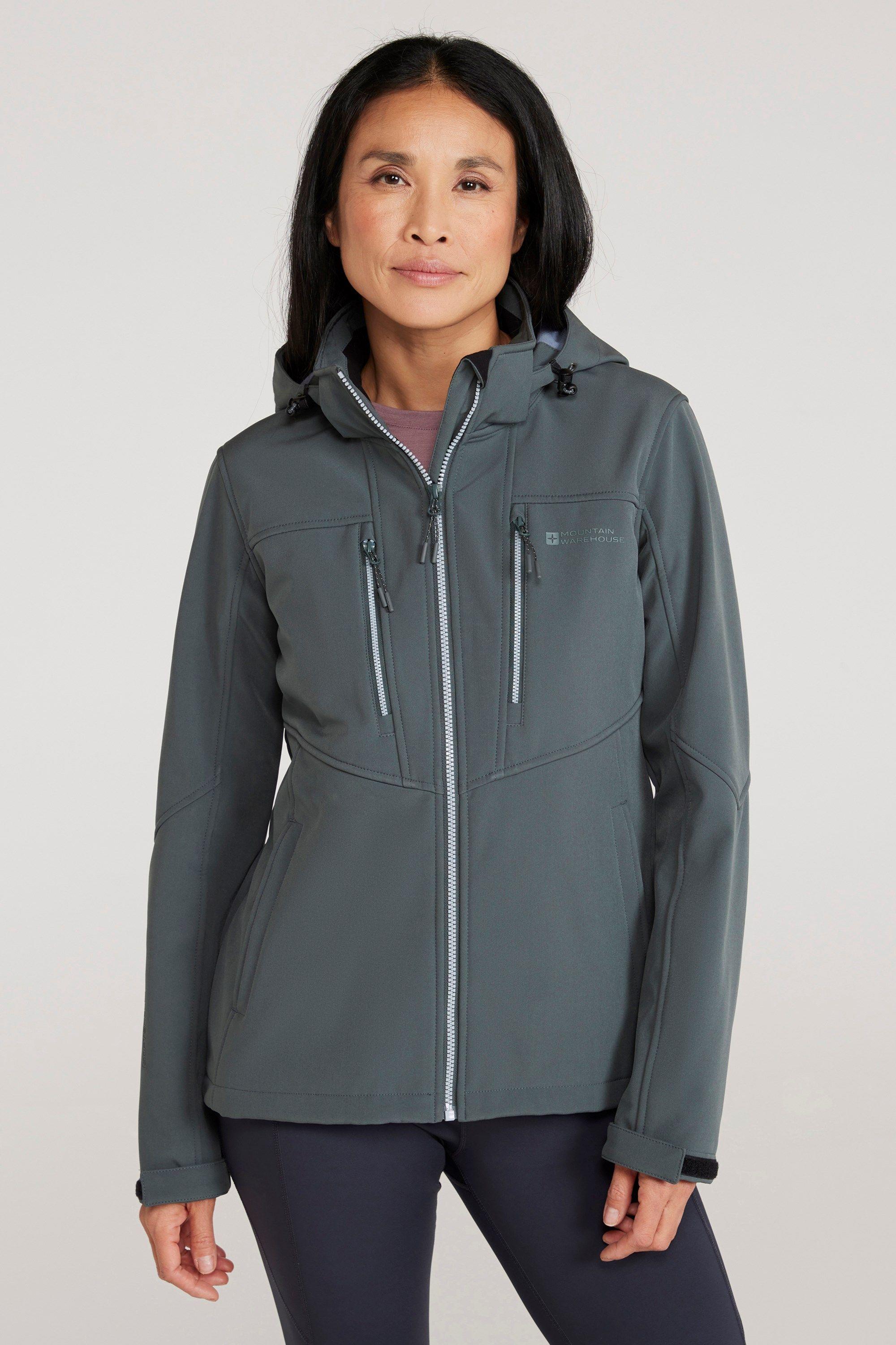 ’Genesis’ Water Resistant Windproof Softshell Tailored Fit Jacket by MOUNTAIN WAREHOUSE