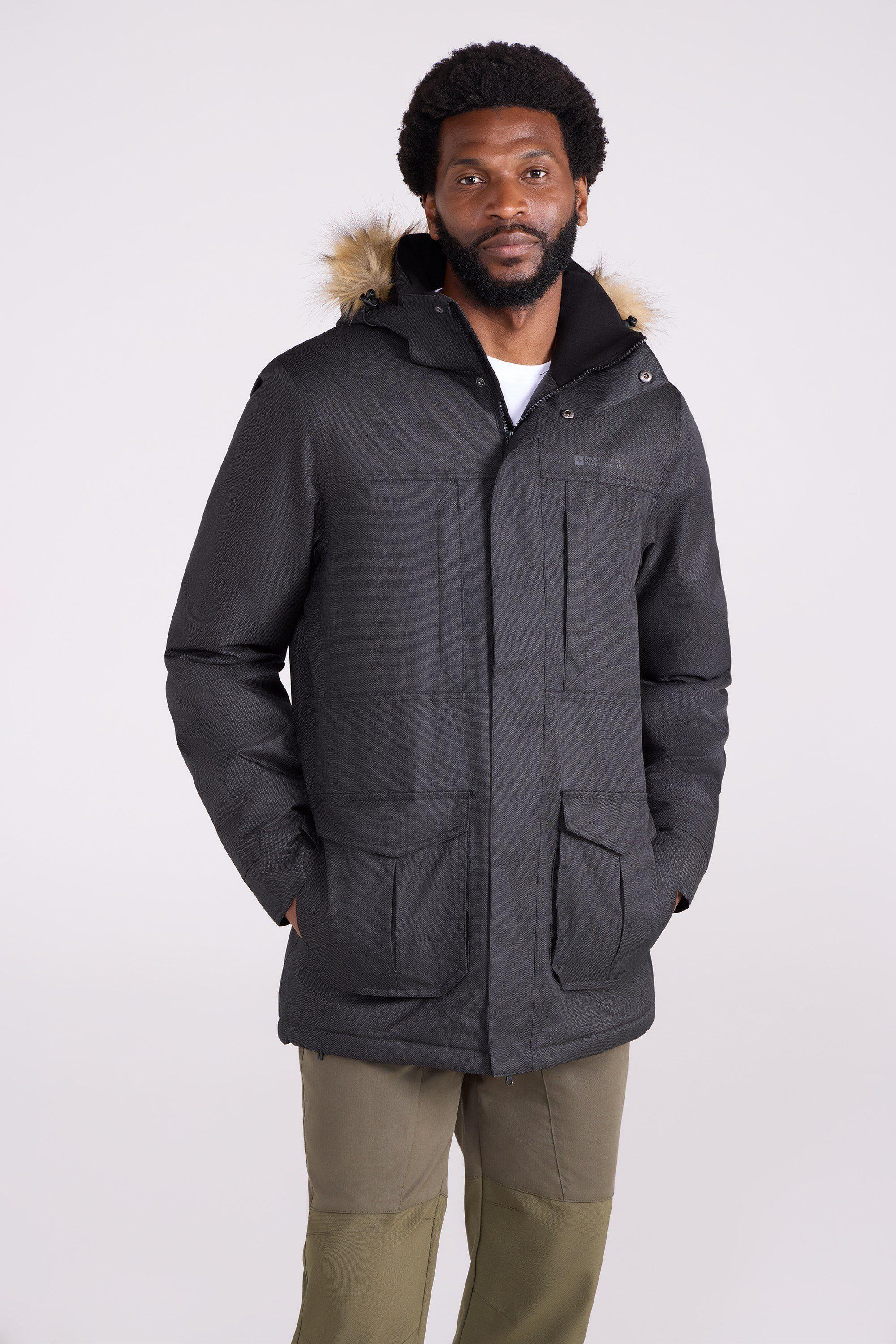 'Gorge' Waterproof Winter Warm Long Rain Jacket by MOUNTAIN WAREHOUSE 'Gorge' Waterproof Winter Warm Long Rain Jacket by MOUNTAIN WAREHOUSE