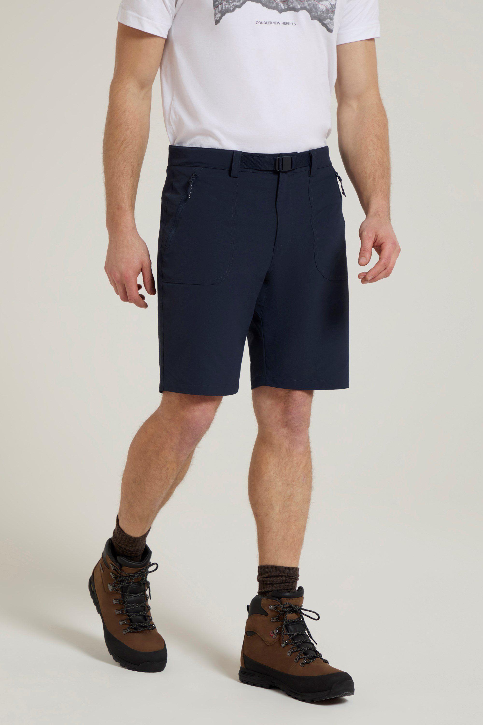 'Grassland' Breathable Lightweight Belted Shorts Quick Dry Half Pants by MOUNTAIN WAREHOUSE