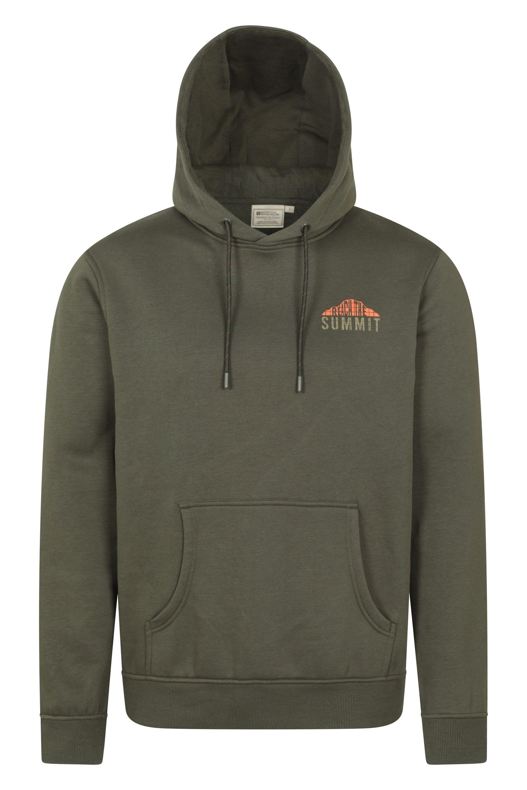 Grid Graphic Hoodie Cotton Casual Warm Indoors Jumper by MOUNTAIN WAREHOUSE