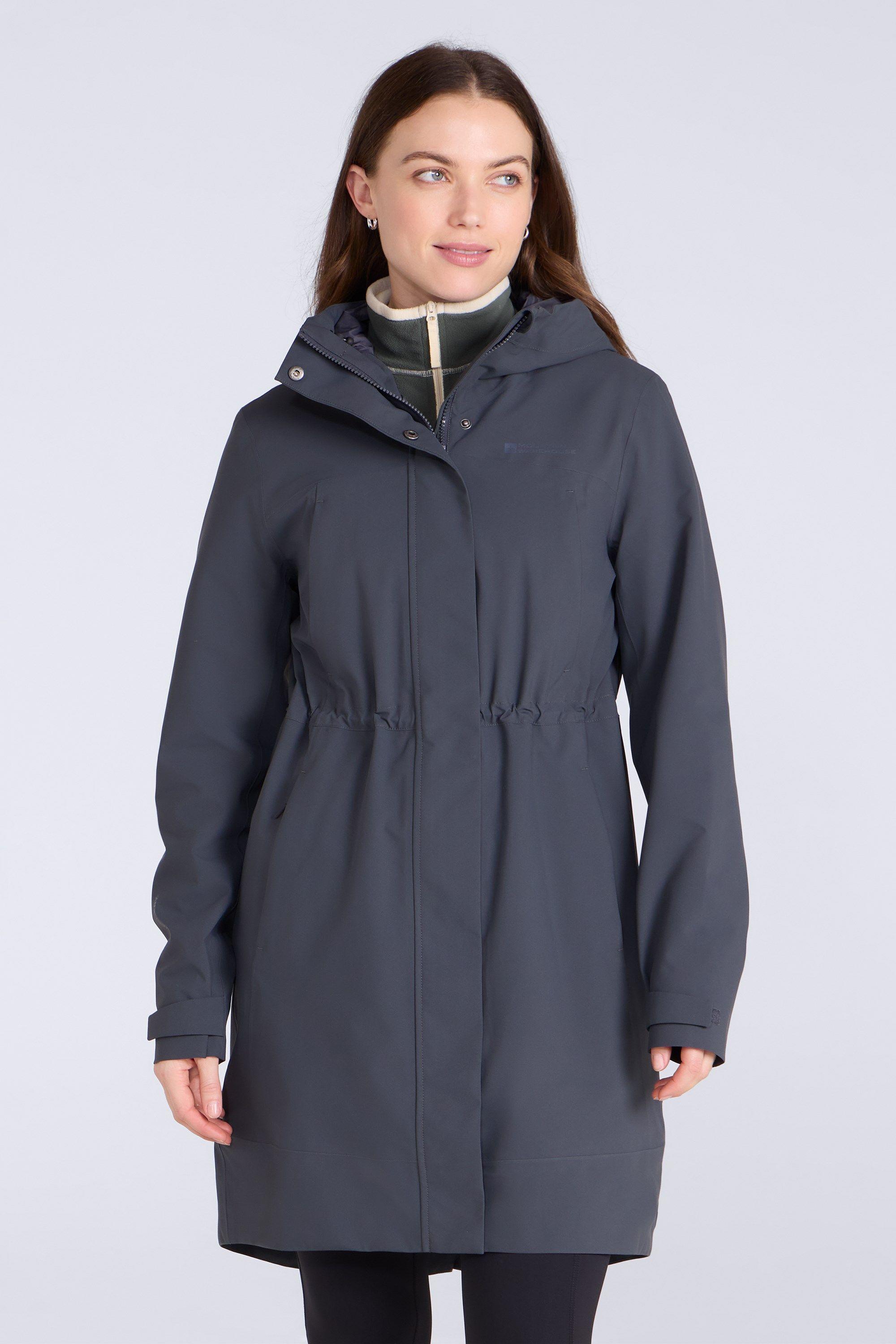 'Harbour' Casual Full Zip Warm Outdoor Hooded Waterproof Parka Jacket by MOUNTAIN WAREHOUSE