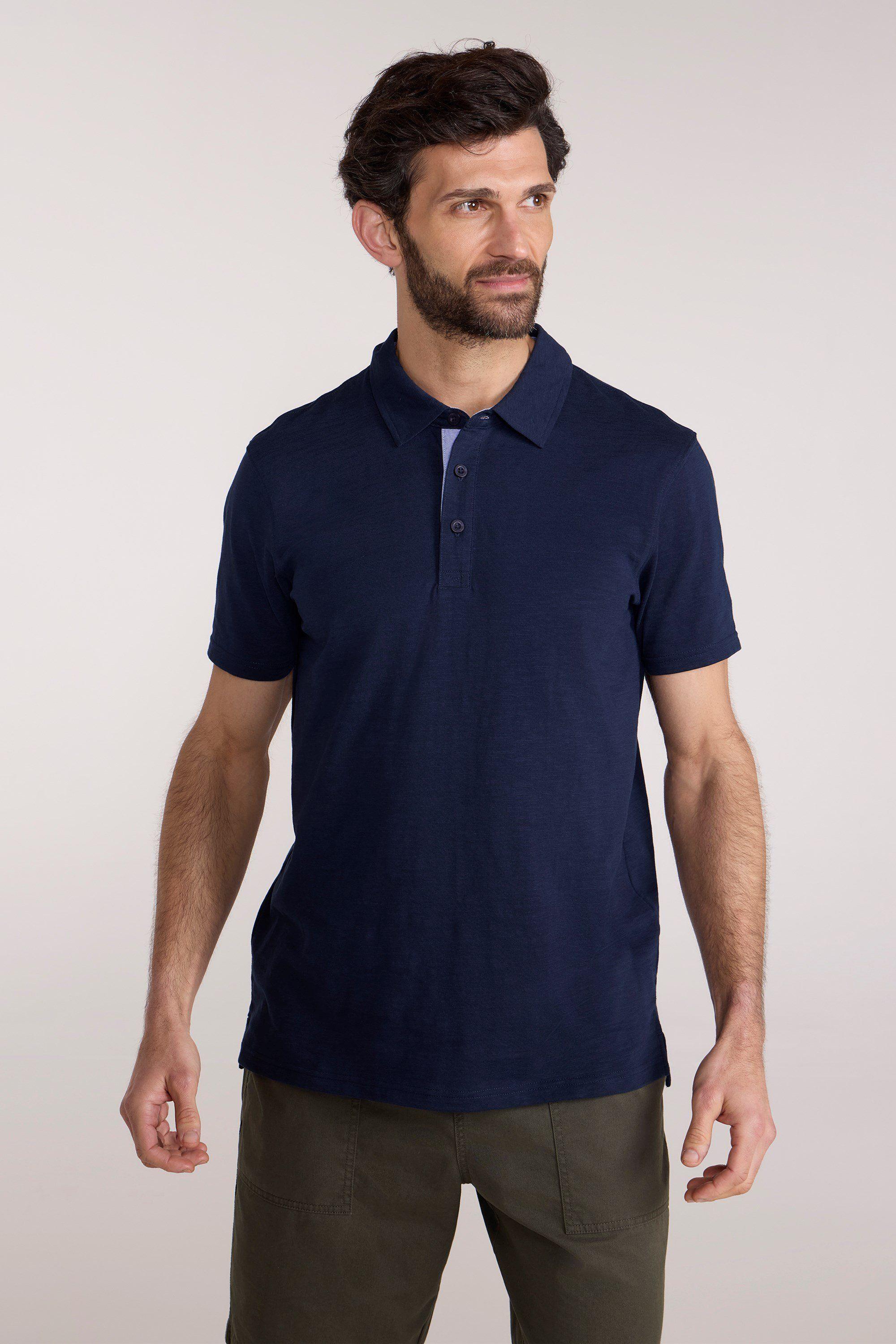 'Hasst II' Lightweight UV Protection Button Neck Short Sleeve Polo Top by MOUNTAIN WAREHOUSE