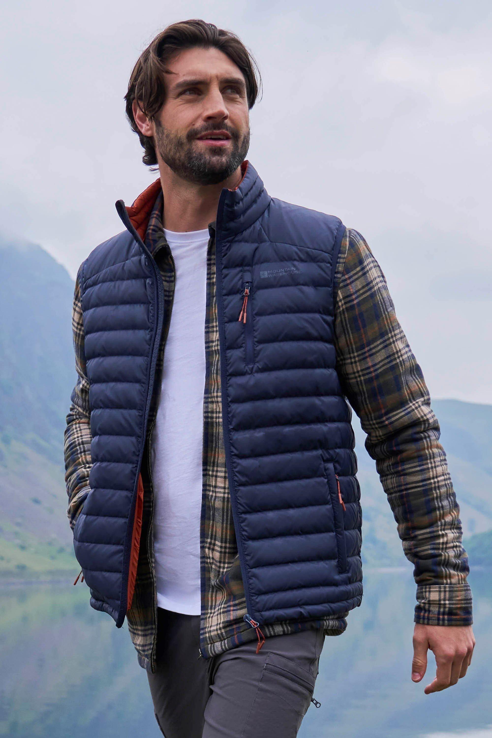 'Henry II' Lightweight Water Resistant Down Padded Cycling Gilet by MOUNTAIN WAREHOUSE