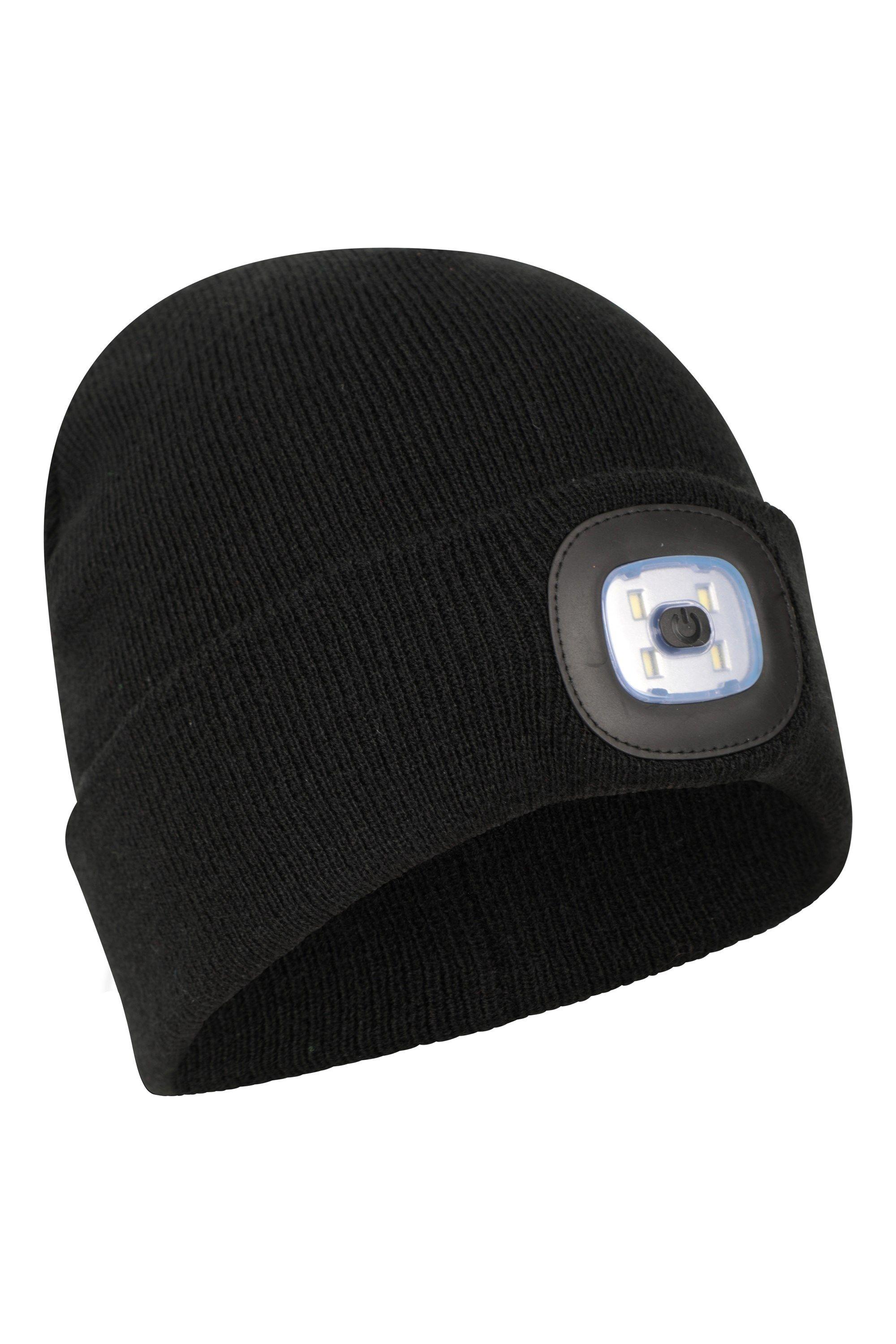 'Highlands' Removeable LED Torch Comfy Soft Knit Light Up Beanie by MOUNTAIN WAREHOUSE