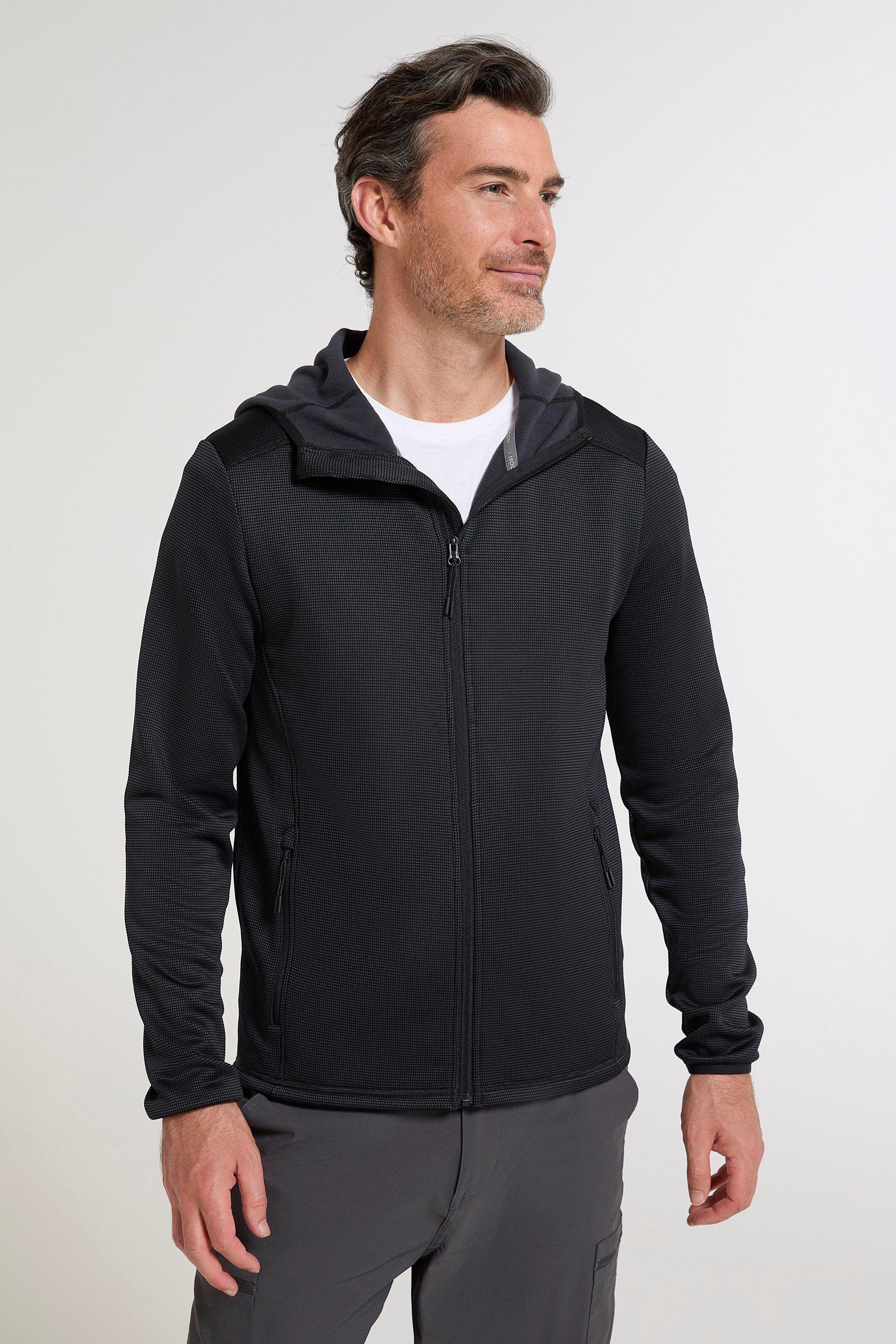 'Hike' Elastic Cuffs UPF 50+ Full Zip Snug Fit Active Hoodie Midlayer by MOUNTAIN WAREHOUSE