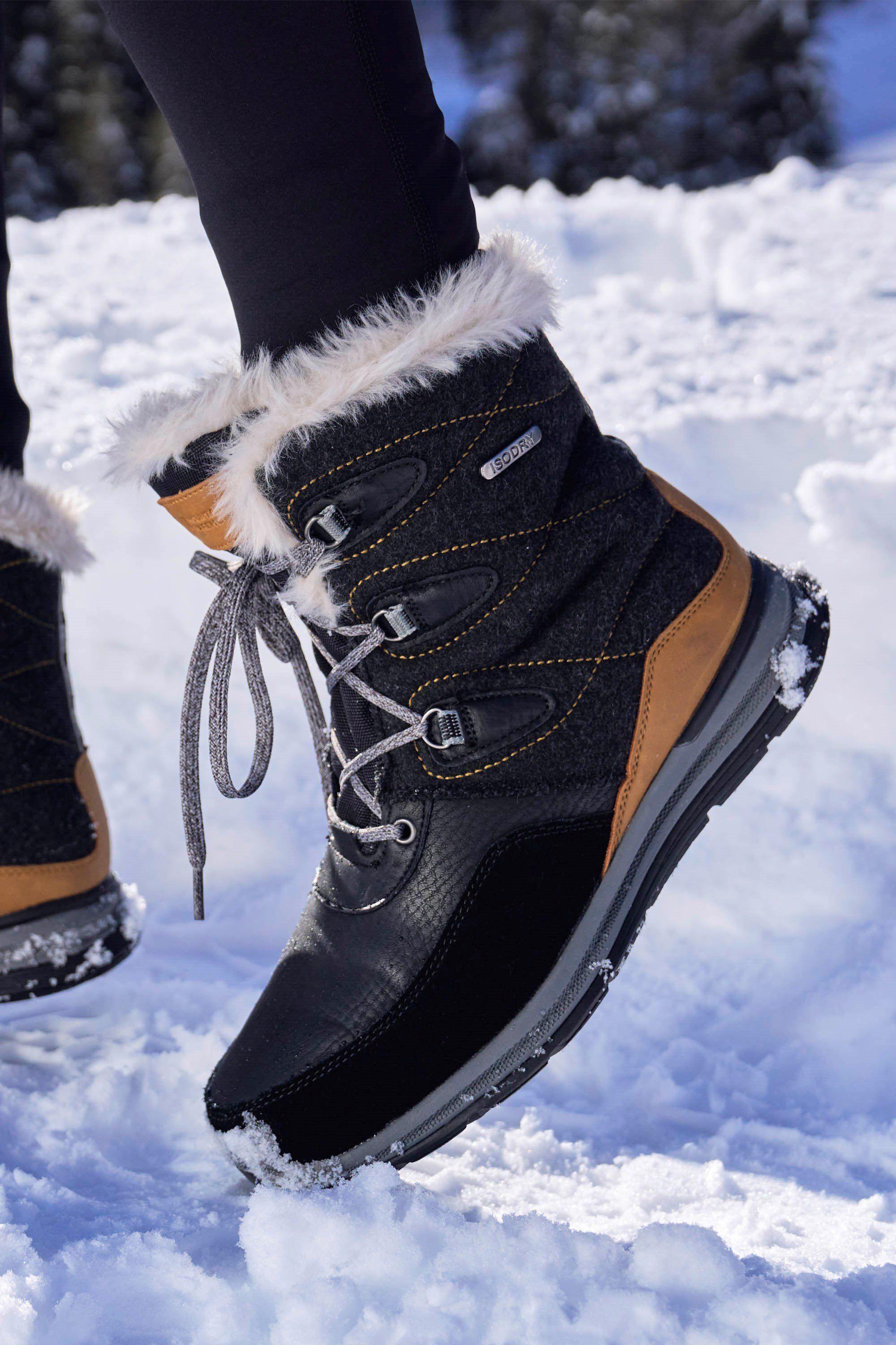 Ice Crystal Snow Boots Winter Skiing Fur Shoes by MOUNTAIN WAREHOUSE