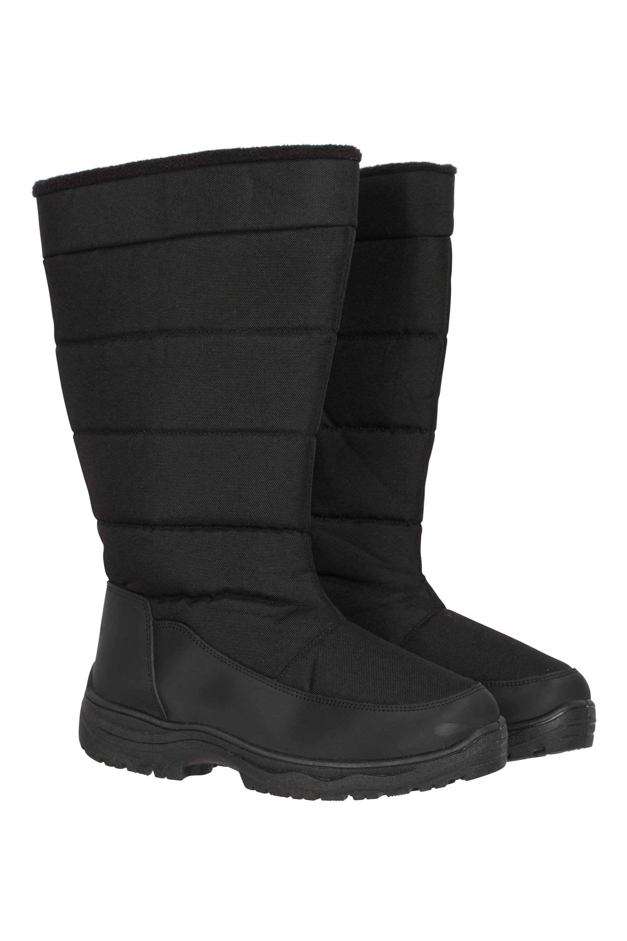 'Icey' Water Resistant Snowproof Sherpa Fleece Lining Long Snow Boots by MOUNTAIN WAREHOUSE