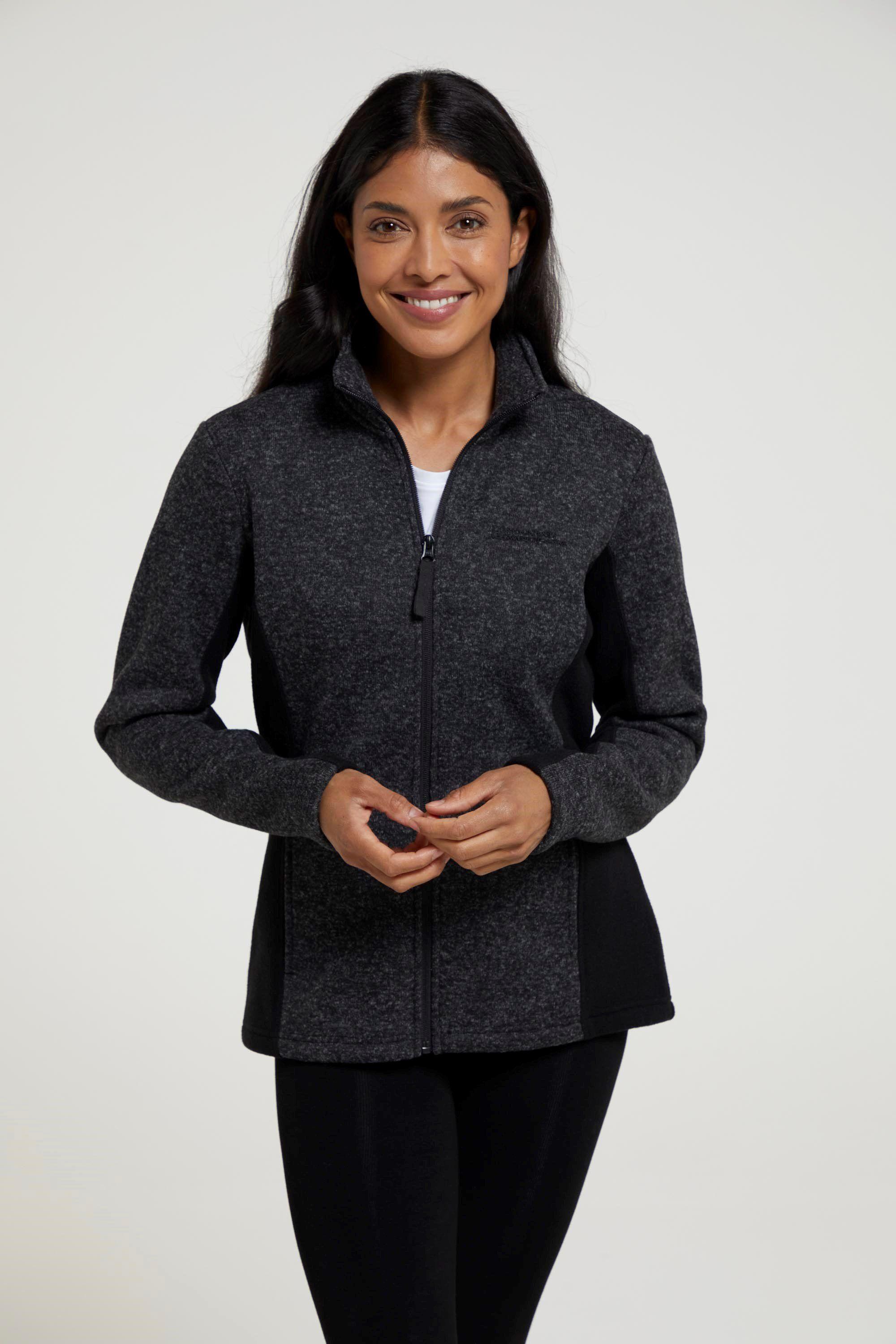'Idris' Soft Lightweight High Neck Antipill Panelled Fleece Jacket by MOUNTAIN WAREHOUSE