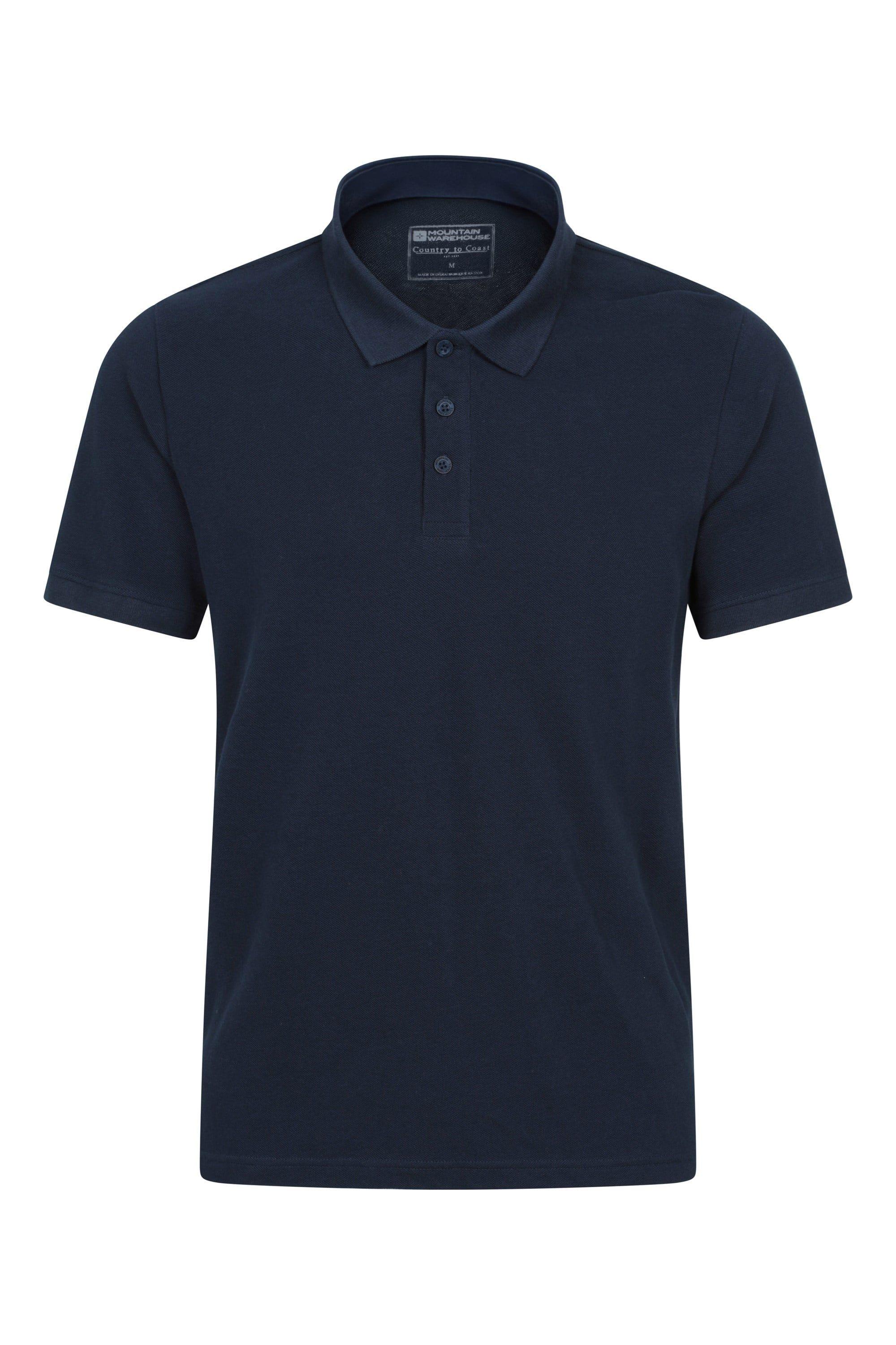 'Lakeside II' Lightweight Button Neck Short Sleeve Cotton Polo Shirt by MOUNTAIN WAREHOUSE 'Lakeside II' Lightweight Button Neck Short Sleeve Cotton Polo Shirt by MOUNTAIN WAREHOUSE