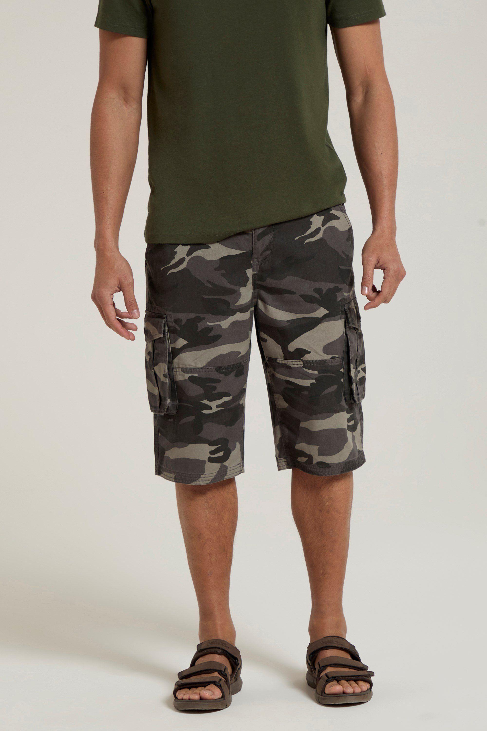 Lightweight Breathable Casual Multi Pocket Cotton Camo Cargo Shorts by MOUNTAIN WAREHOUSE Lightweight Breathable Casual Multi Pocket Cotton Camo Cargo Shorts by MOUNTAIN WAREHOUSE