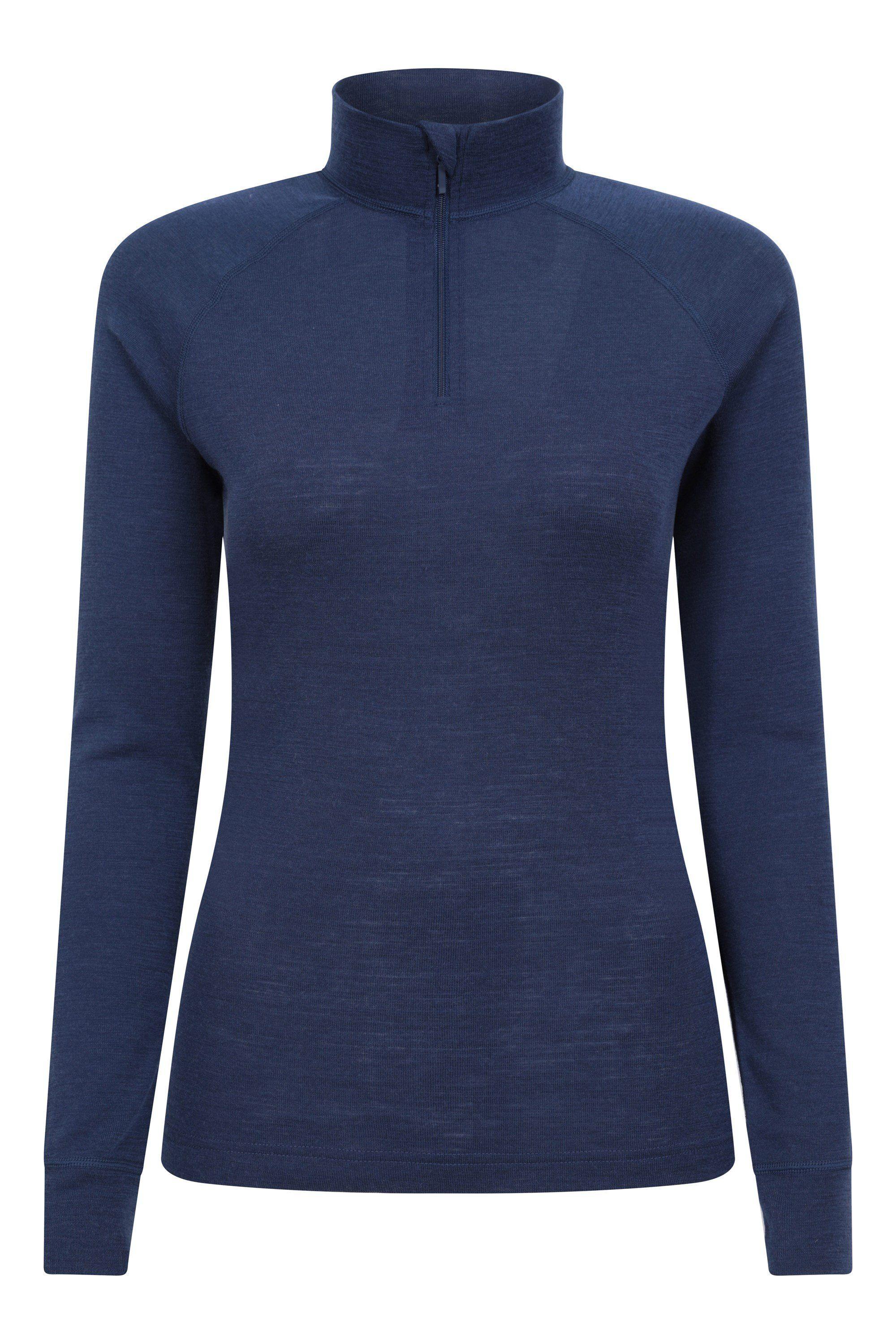 Lightweight Breathable Thermal Long Sleeve Merino Wool Base Layer Top by MOUNTAIN WAREHOUSE