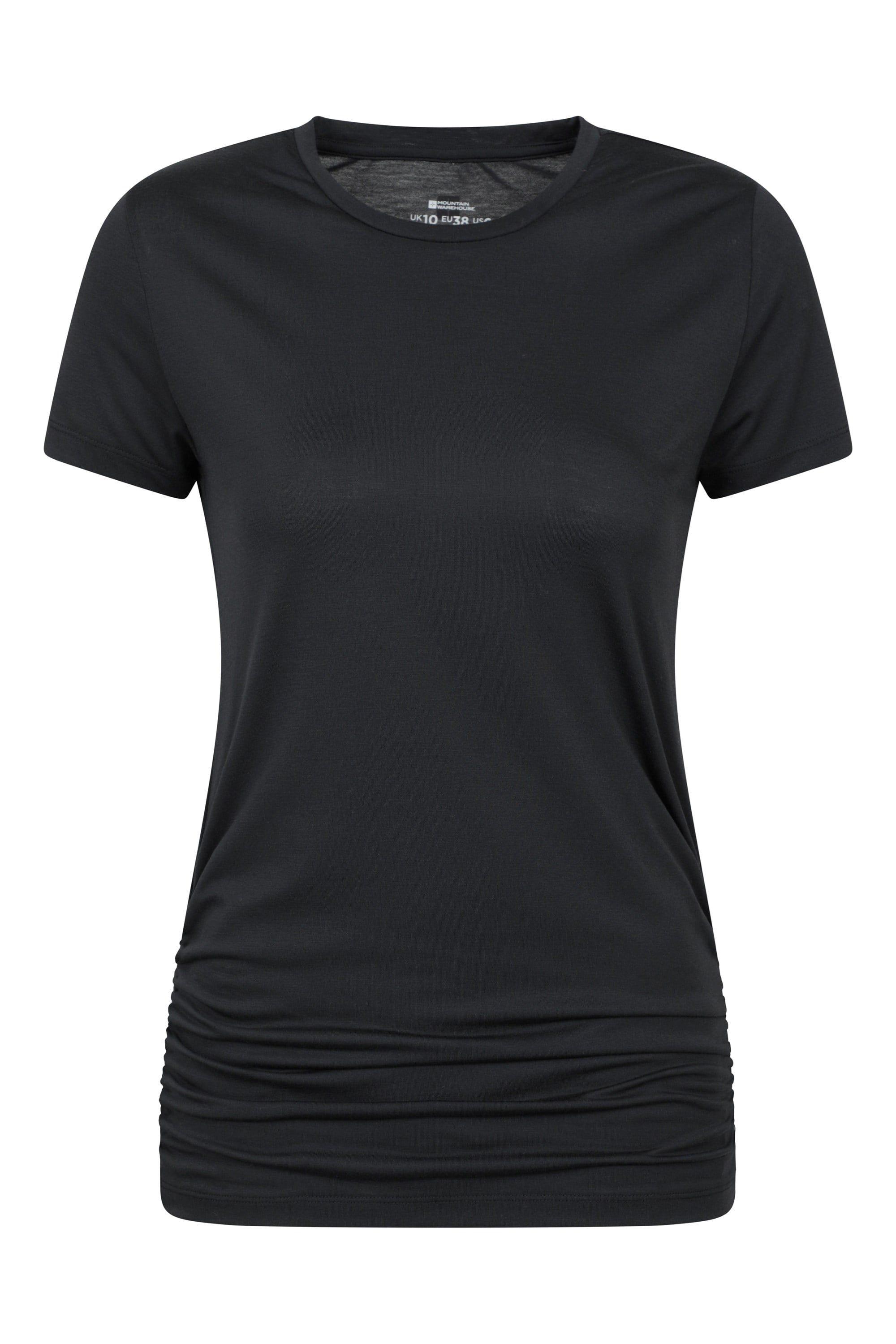 Lightweight Quick Dry Short Sleeve Active Ruched Longline T-Shirt by MOUNTAIN WAREHOUSE