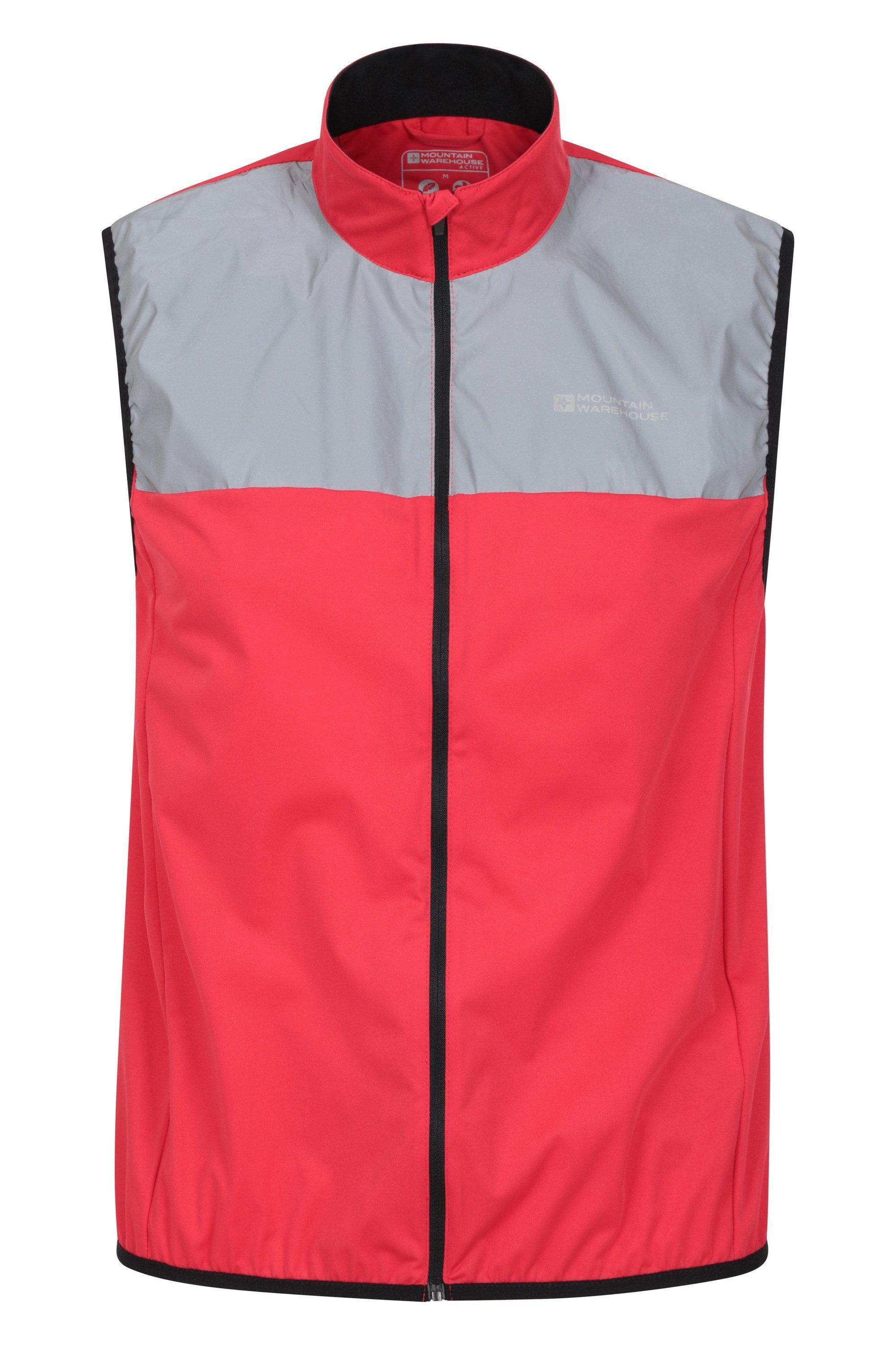 Lightweight Windproof Quick Dry Reflective Iso-Viz Fabric Active Gilet by MOUNTAIN WAREHOUSE