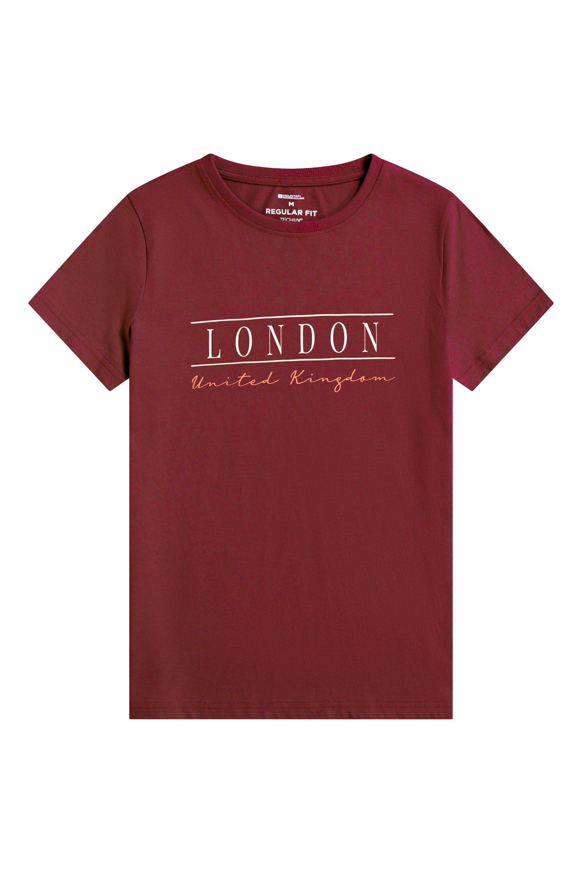 'London' Lightweight Casual Soft Short Sleeve 100% Cotton T-Shirt by MOUNTAIN WAREHOUSE