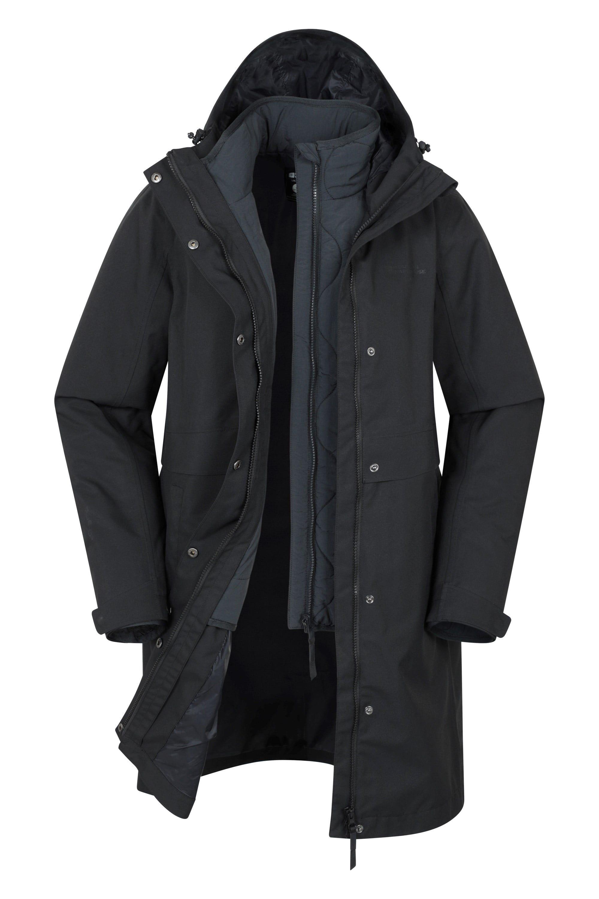 'Luna' 3 In 1 Long Waterproof Adjustable Hood Zip Up Winter Jacket by MOUNTAIN WAREHOUSE 'Luna' 3 In 1 Long Waterproof Adjustable Hood Zip Up Winter Jacket by MOUNTAIN WAREHOUSE
