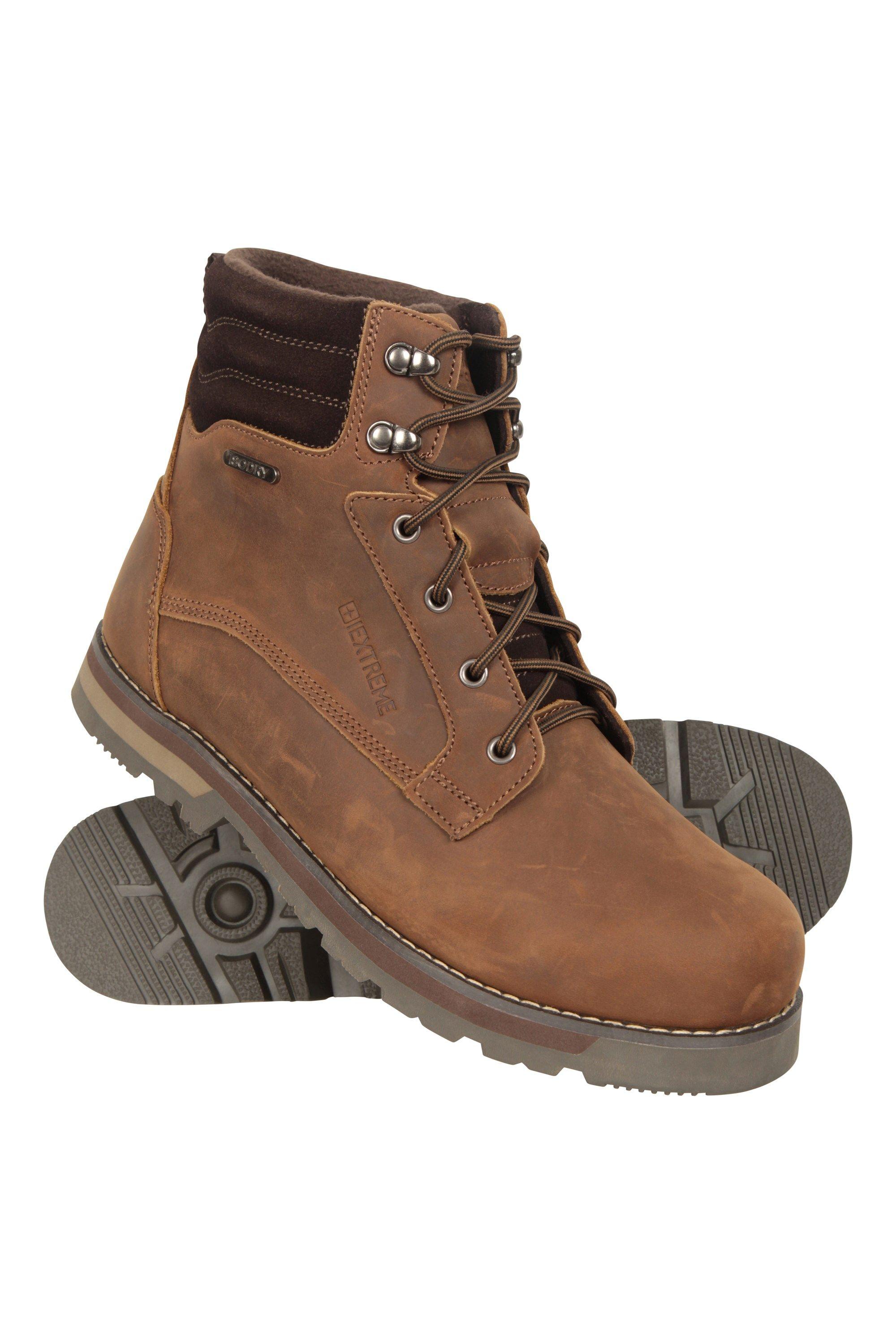 'Makalu Extreme' Cushioned Waterproof Non Slip Lace Up Leather Boots by MOUNTAIN WAREHOUSE