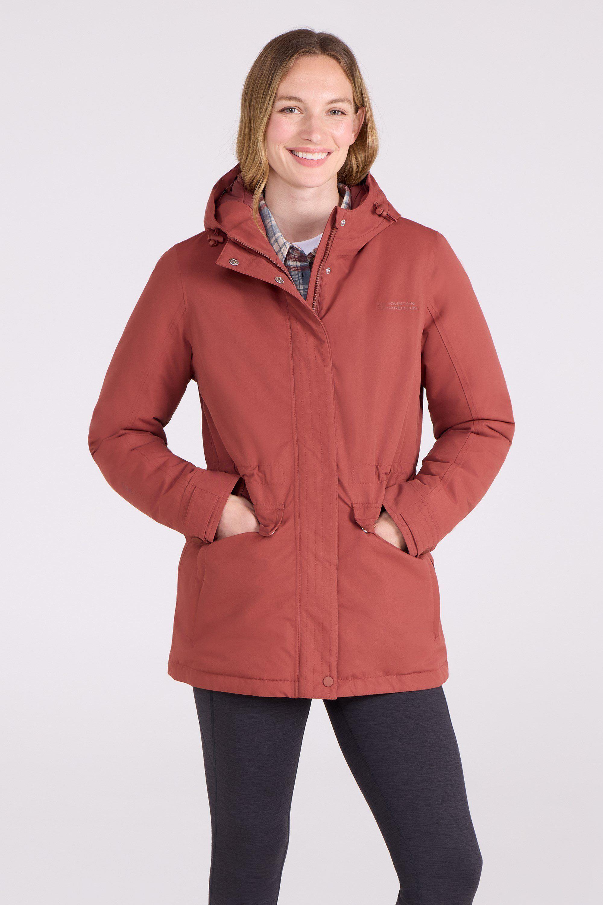 'Maple' Waterproof Warm Padded Hooded Outdoor Full Zip Winter Jacket by MOUNTAIN WAREHOUSE