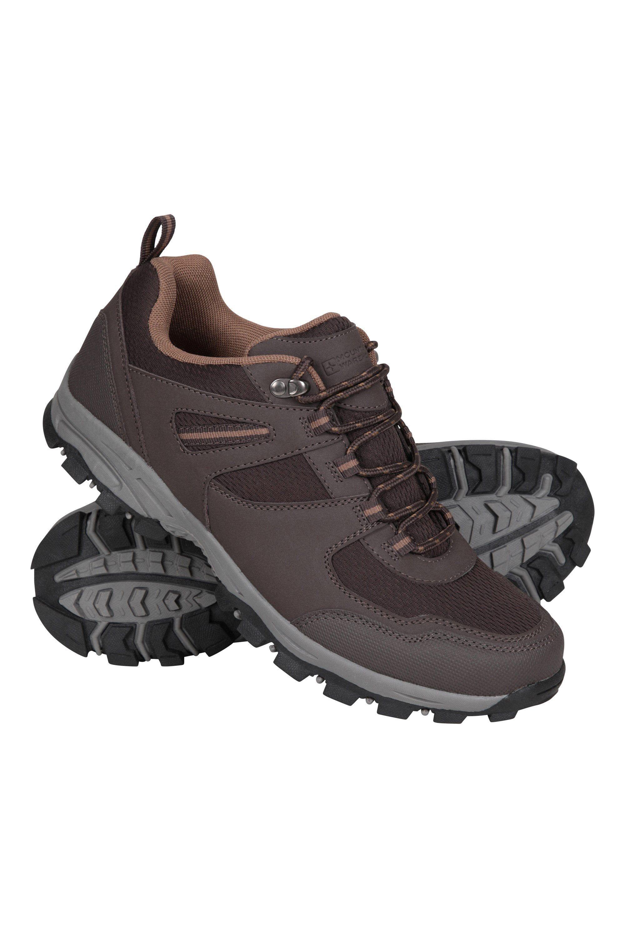 'McLeod' Cushioned Breathable Lace Up Wide Fit Walking Hiking Shoes by MOUNTAIN WAREHOUSE