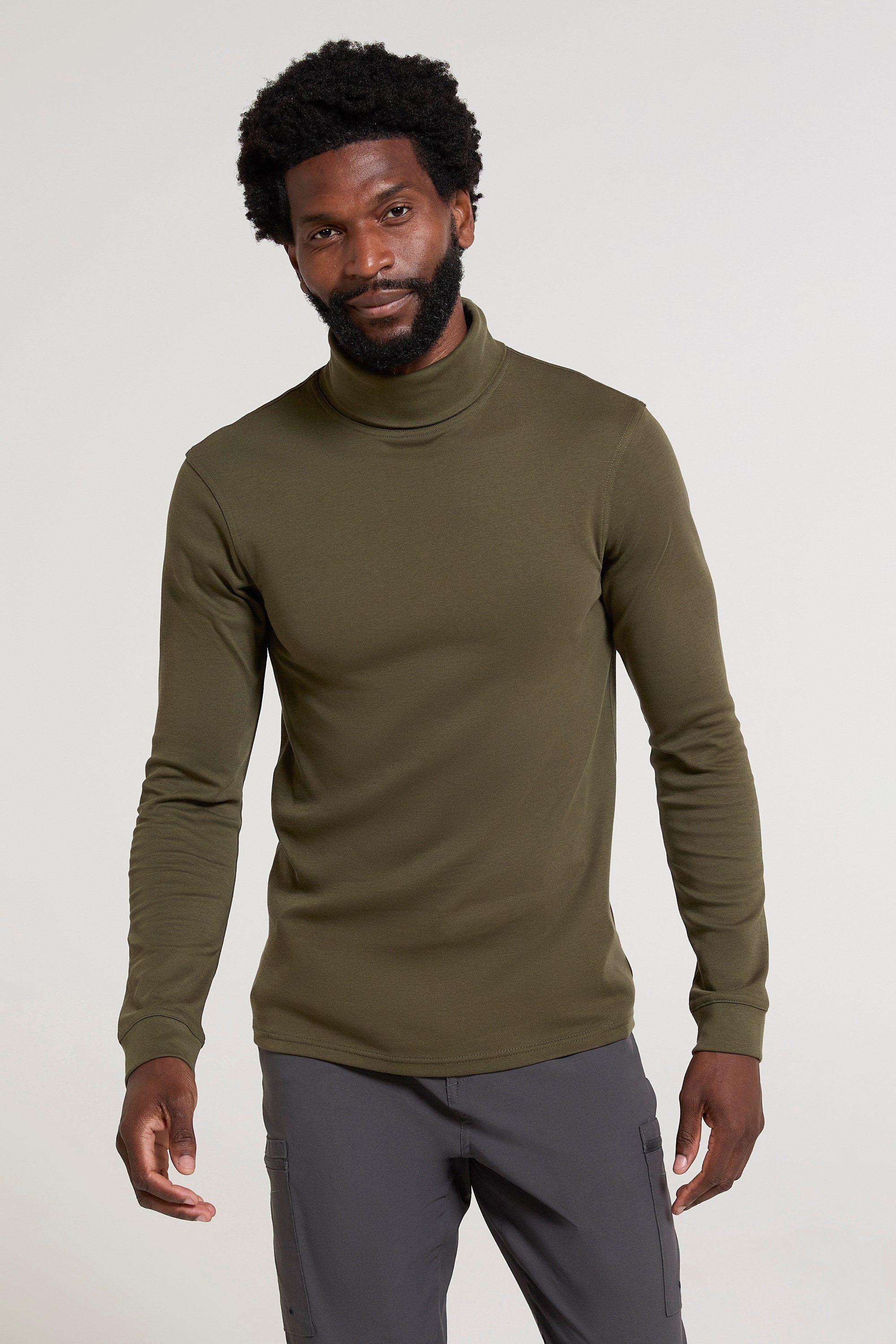 'Meribel' Soft Quick Dry Long Sleeve Casual Cotton Roll Neck Top by MOUNTAIN WAREHOUSE