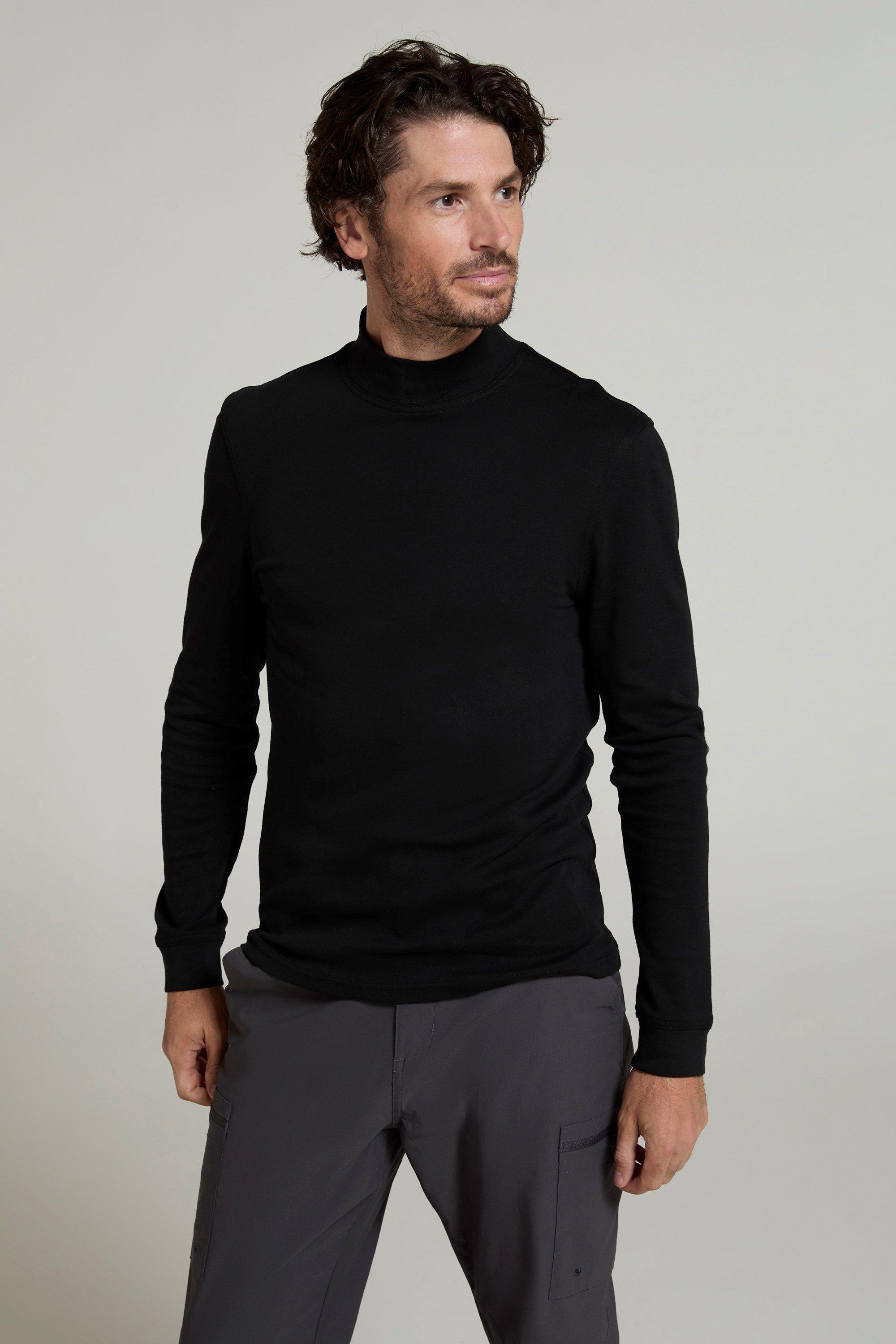 Meribel Turtleneck Top Lightweight Cotton Base Layer by MOUNTAIN WAREHOUSE