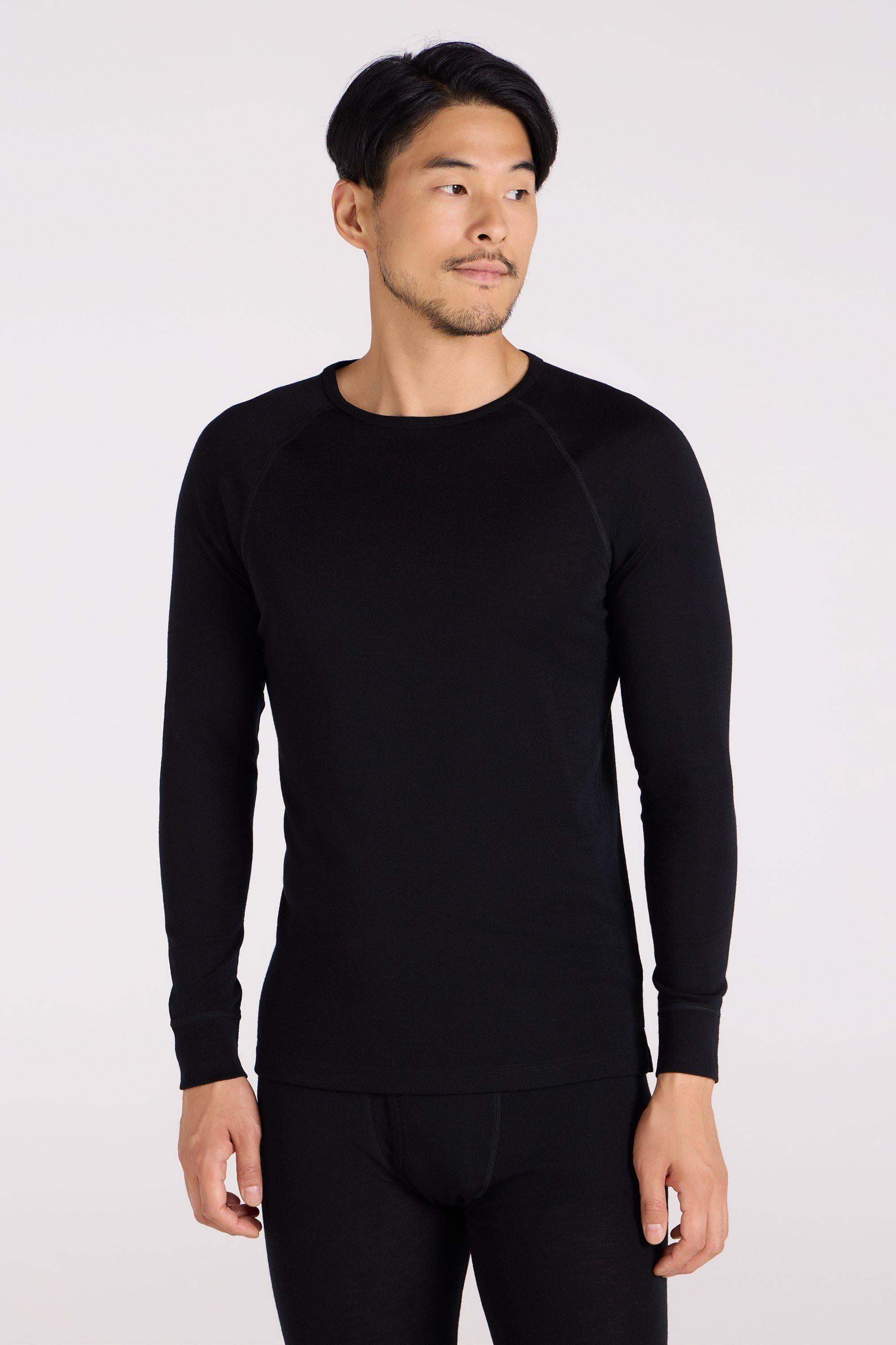 Merino Base Layer Long Sleeve Top Round Neck Thermal by MOUNTAIN WAREHOUSE