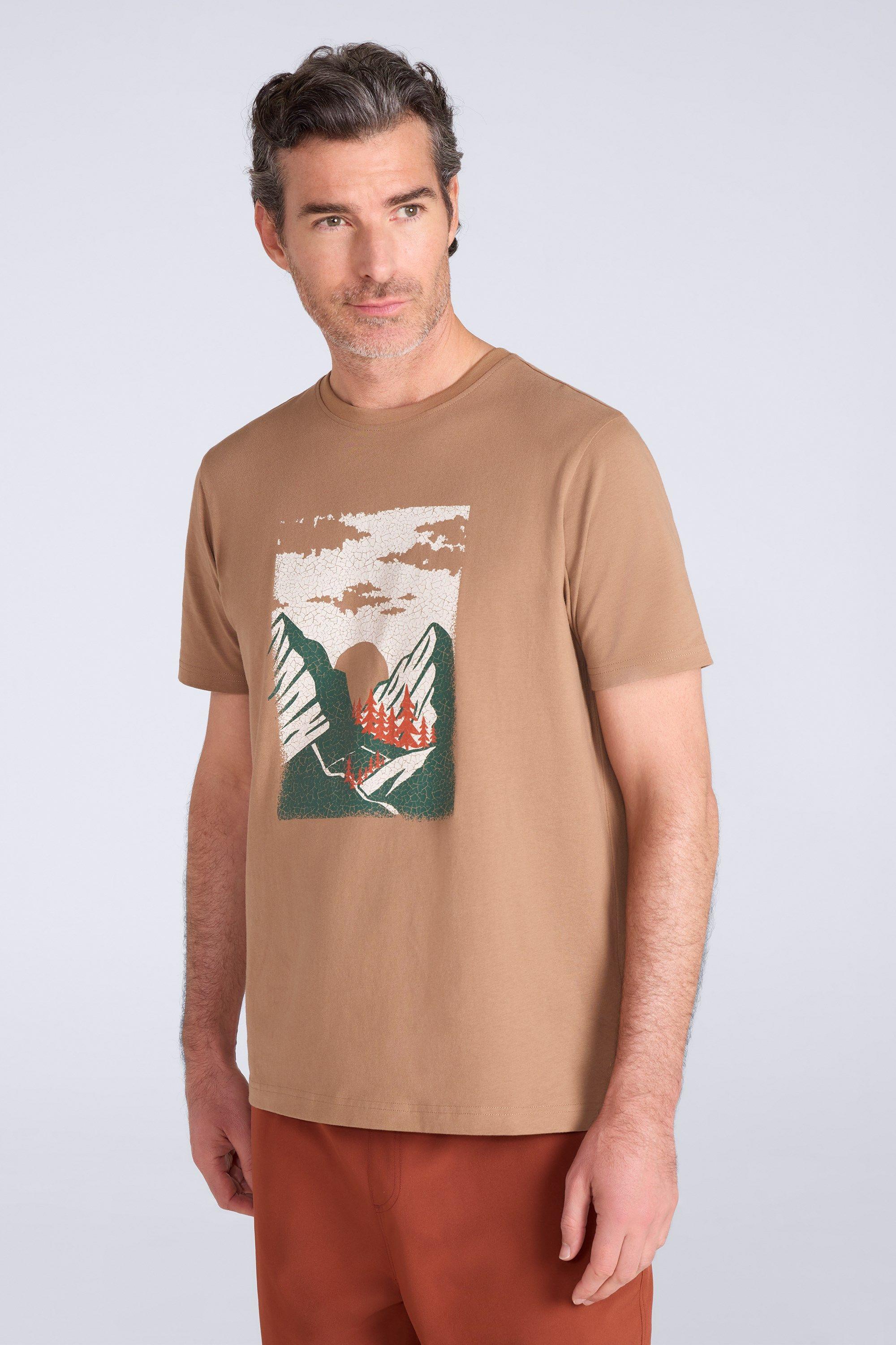 ’Mountain Sketch’ Graphic Print Lightweight Short Sleeve T-Shirt by MOUNTAIN WAREHOUSE ’Mountain Sketch’ Graphic Print Lightweight Short Sleeve T-Shirt by MOUNTAIN WAREHOUSE