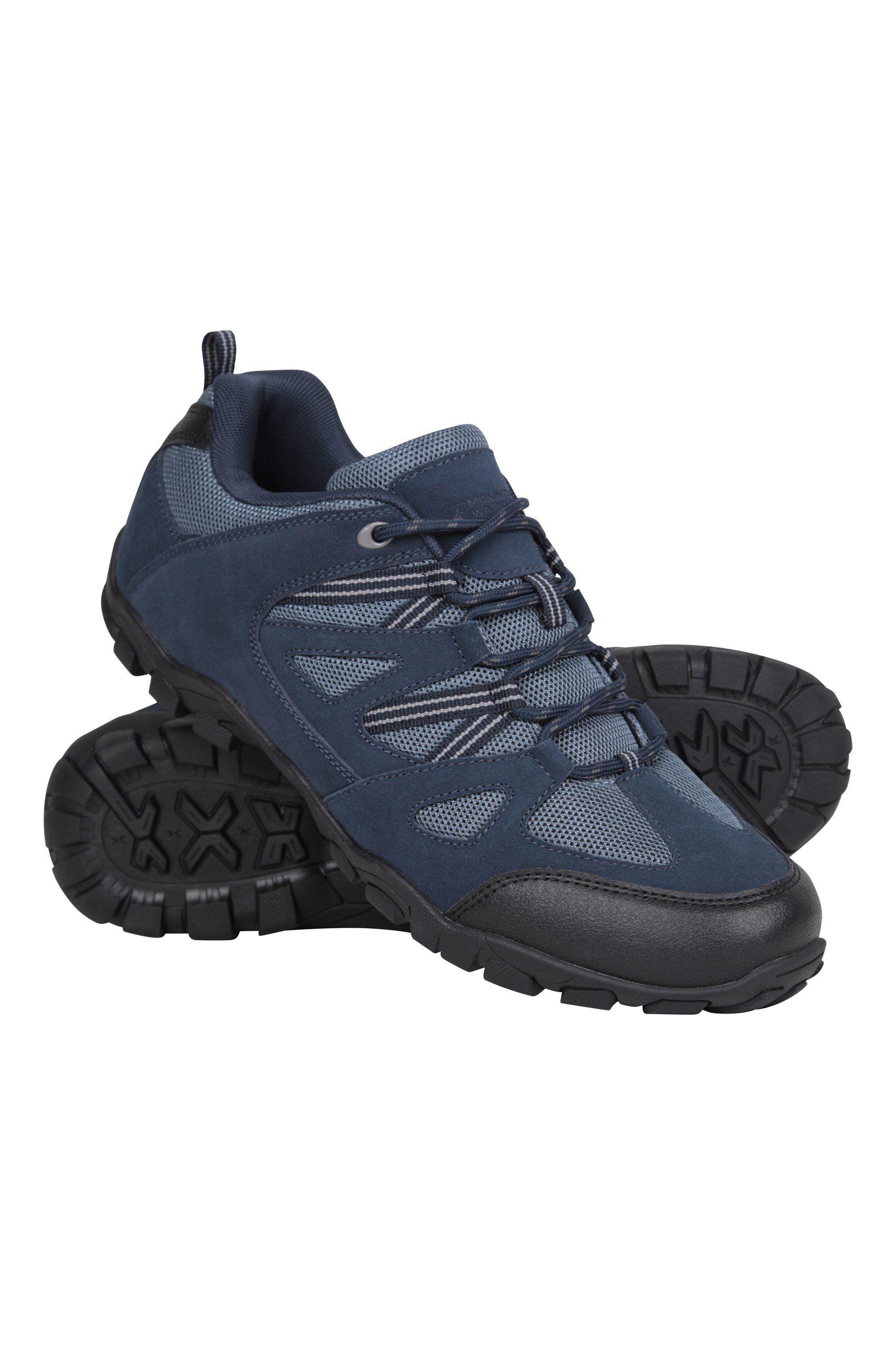 Outdoor Walking Shoes Comfort Suede Mesh Upper Footwear by MOUNTAIN WAREHOUSE