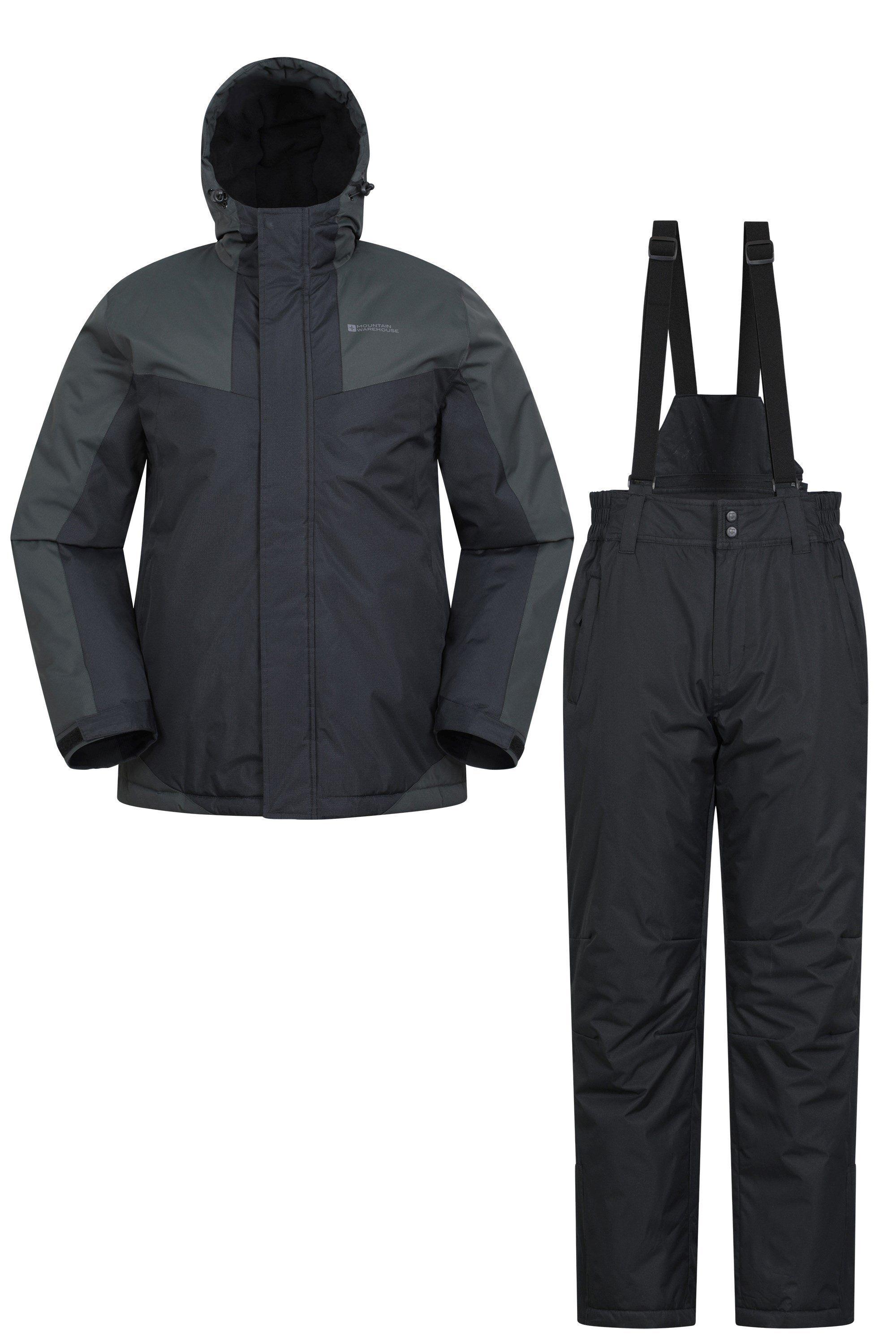 Padded Ski Jacket and Pant Set Waterproof Zip Ski Suit by MOUNTAIN WAREHOUSE
