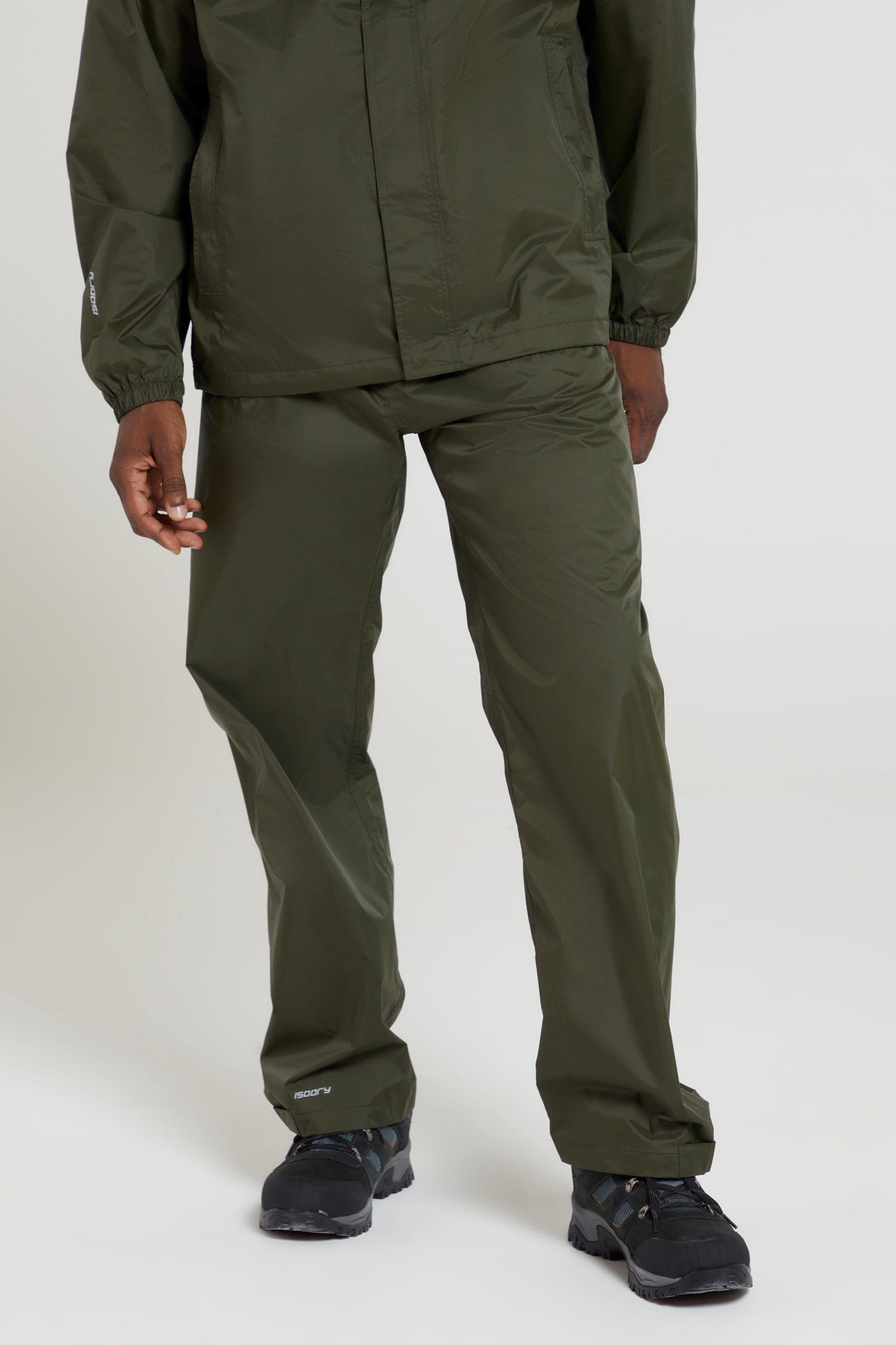 'Pakka' IsoDry Waterproof Breathable Lightweight Hiking Overtrousers by MOUNTAIN WAREHOUSE