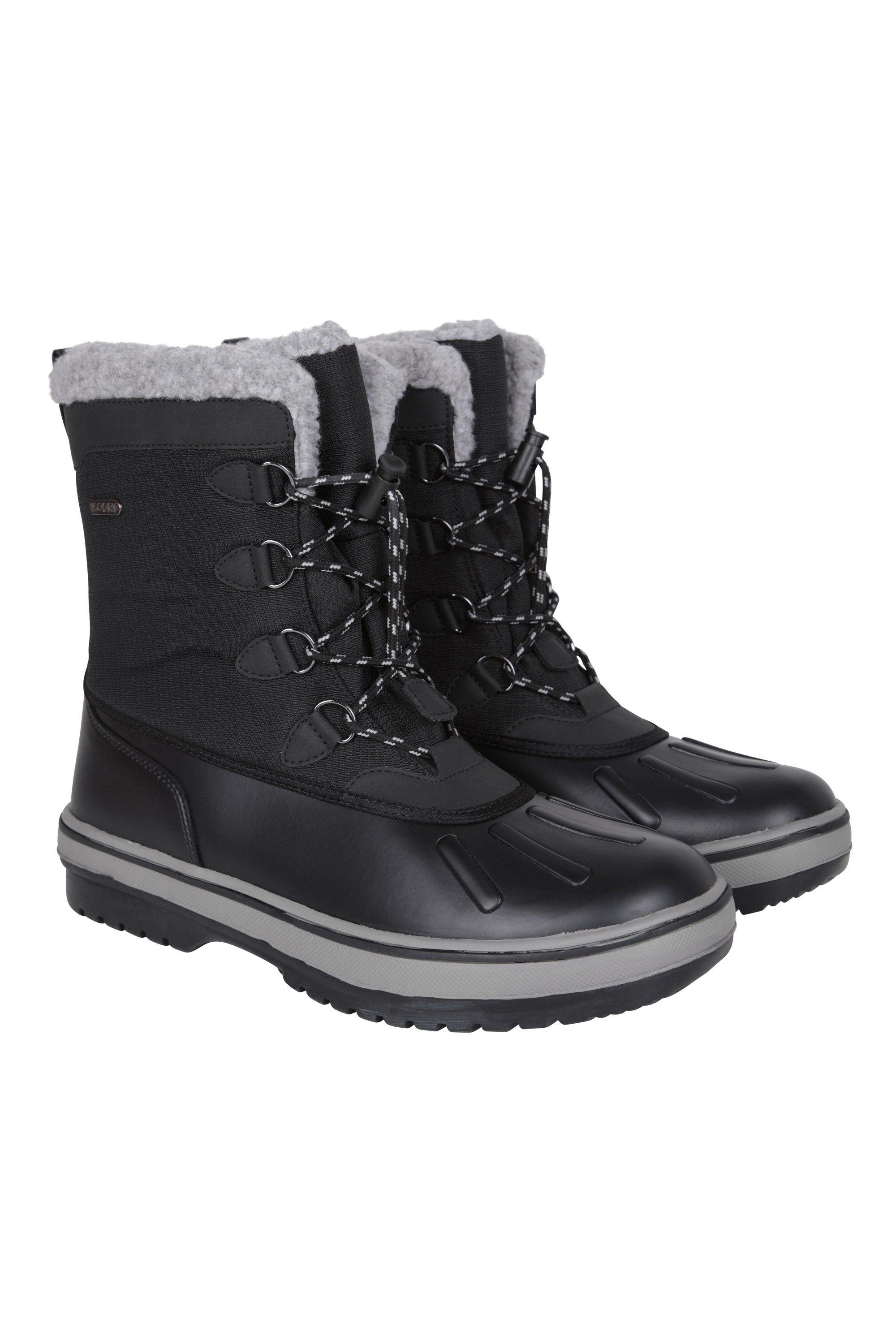 'Pinnacle' Waterproof Thermal High Traction Grip Winter Snow Boots by MOUNTAIN WAREHOUSE