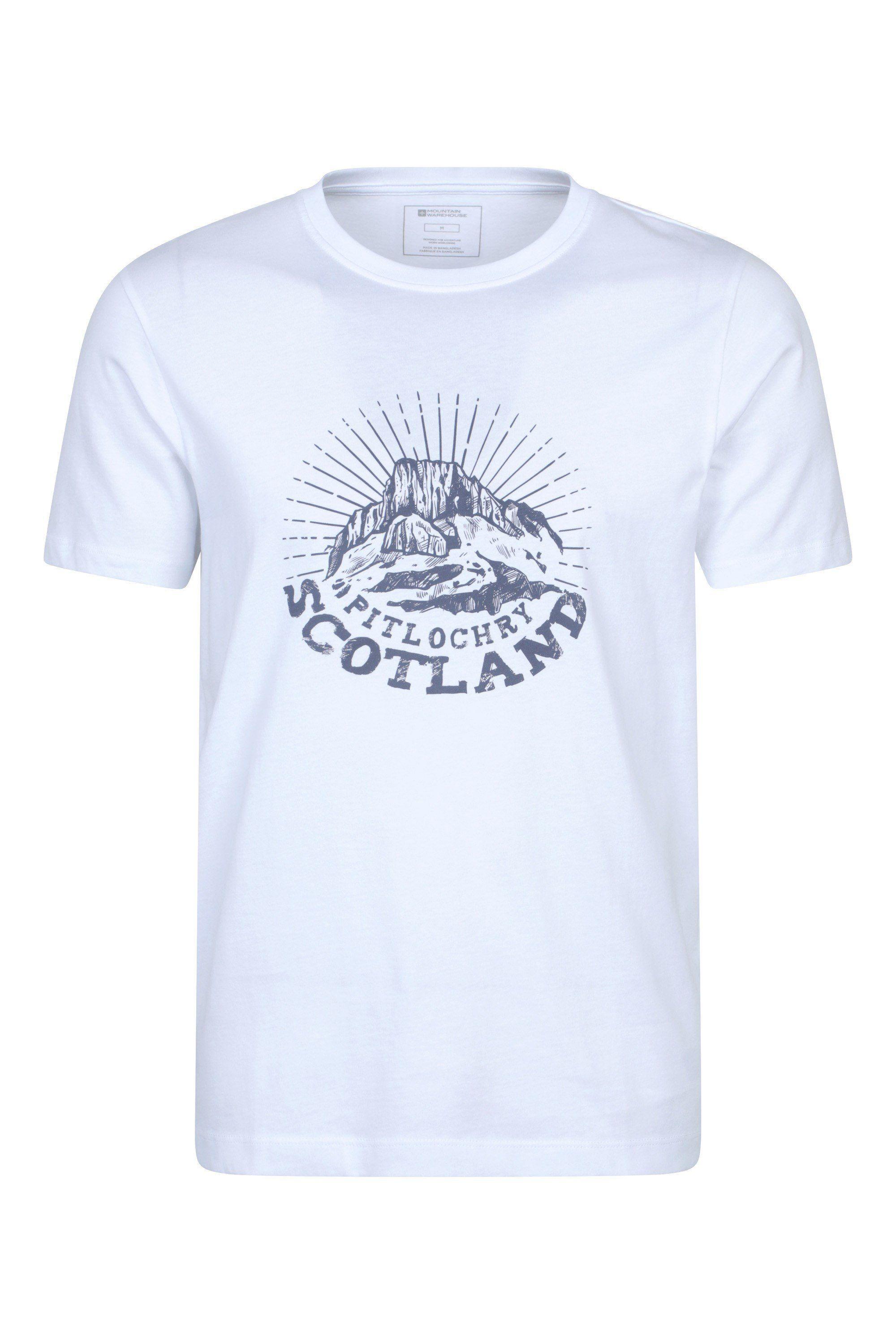'Pitlochry' Lightweight Casual Soft Short Sleeve 100% Cotton T-Shirt by MOUNTAIN WAREHOUSE