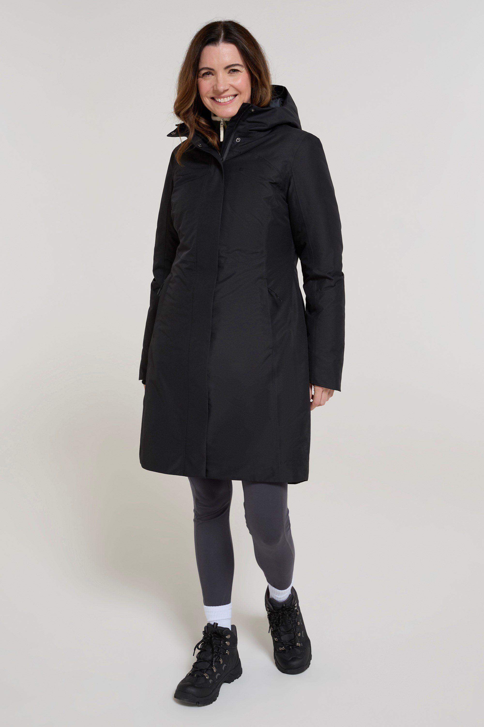 'Polar' Waterproof Breathable Hybrid Long Padded Jacket by MOUNTAIN WAREHOUSE