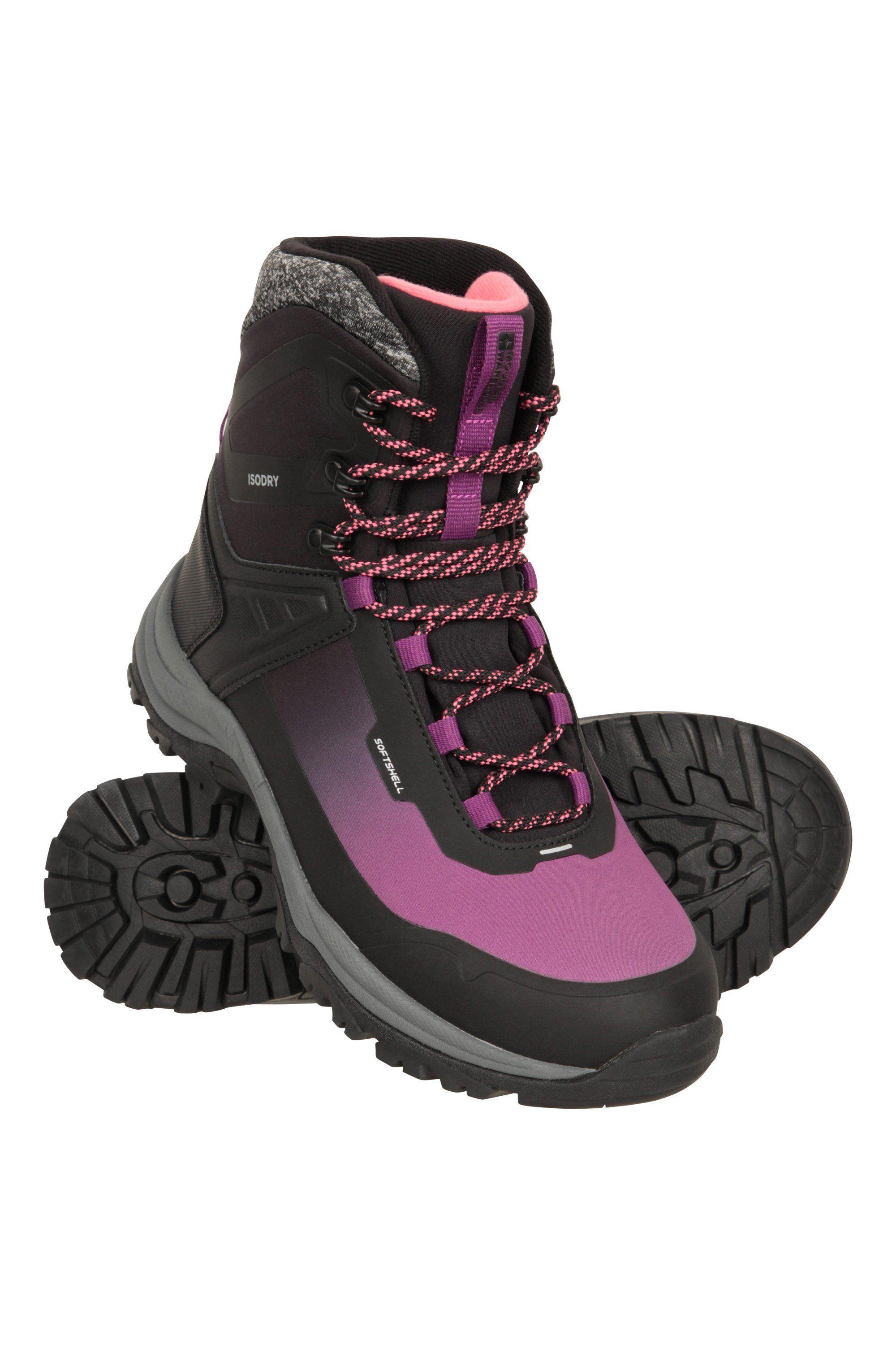 'Polar' Waterproof Non Slip Thermal Lined Lace Up Ultra Ice Grip Boots by MOUNTAIN WAREHOUSE