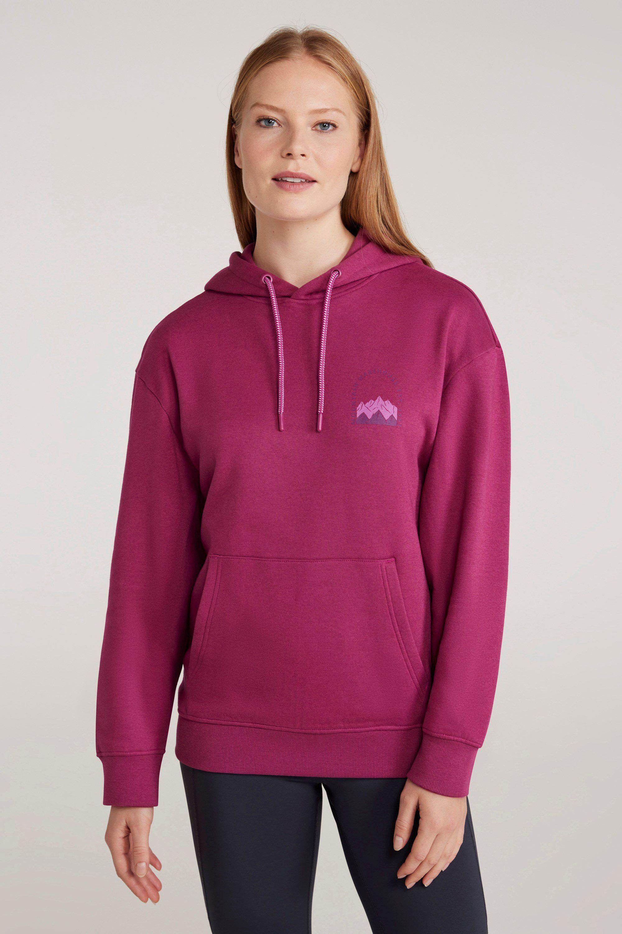 Printed Mountain Scene Warm and Cosy Cotton Blend Relaxed Fit Hoodie by MOUNTAIN WAREHOUSE