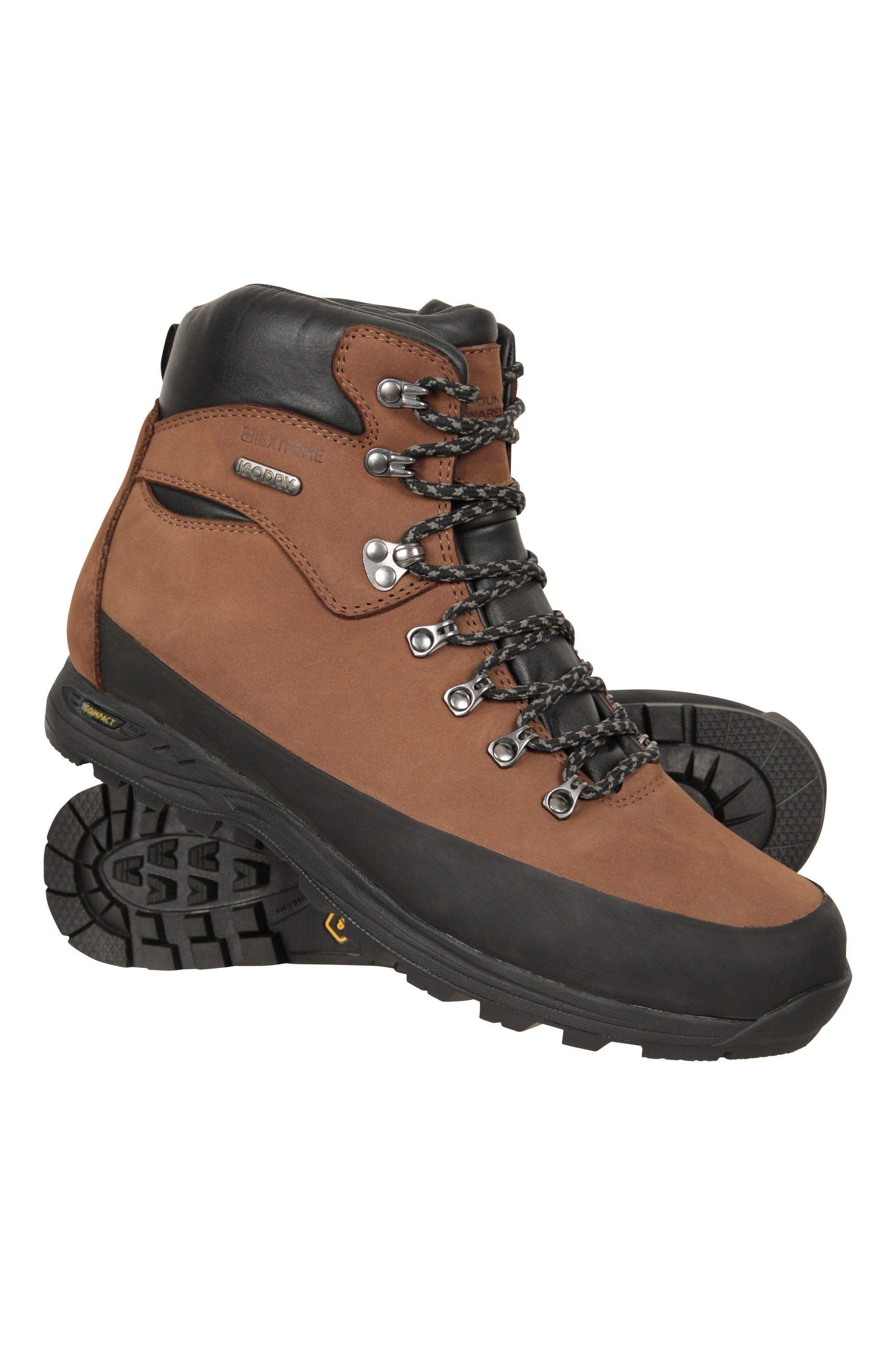 'Quest' Waterproof Breathable Comfy Nubuck Leather Walking Boots by MOUNTAIN WAREHOUSE