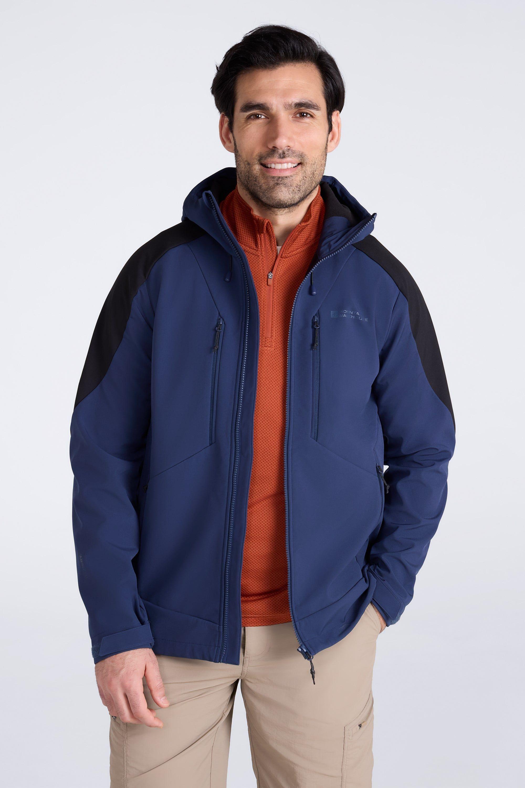 'Radius' Water Resistant Lightweight Full Zip Hooded Softshell Jacket by MOUNTAIN WAREHOUSE