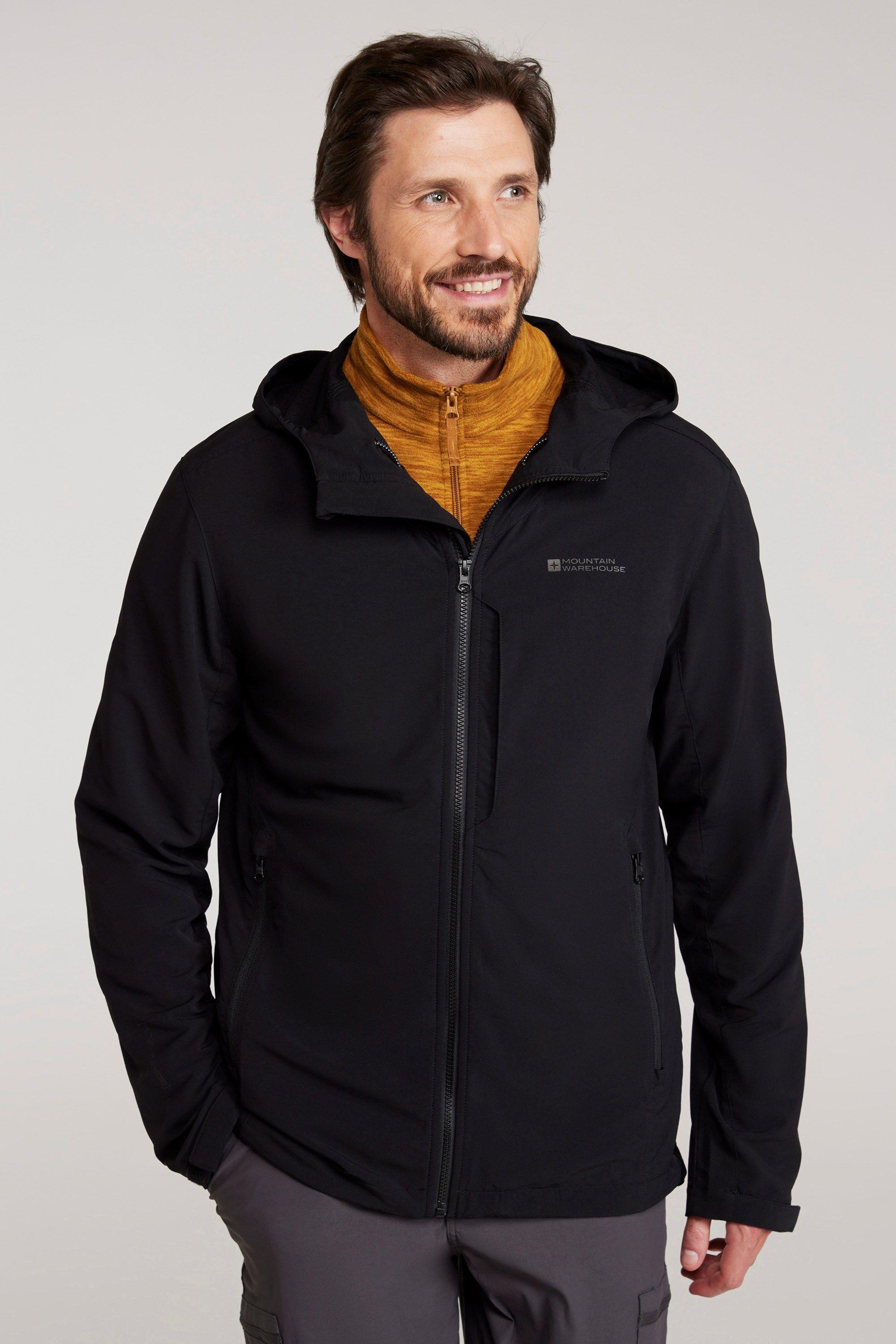 ’Retreat’ Water Resistant PFC Free Stretchy Packable Softshell Jacket by MOUNTAIN WAREHOUSE