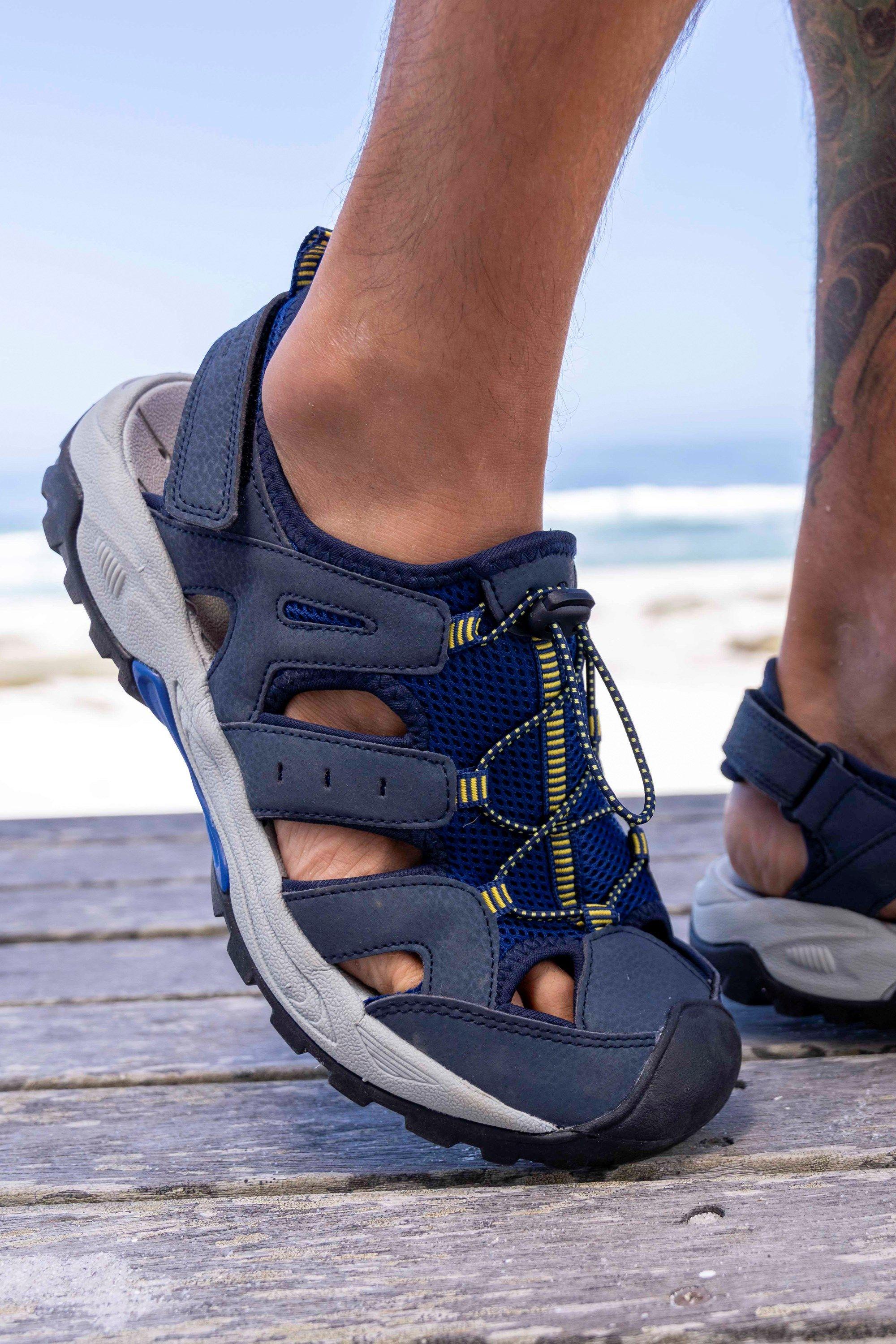 'Rift' Lightweight Cushioned Touch Strap Summer Drainage Shandals by MOUNTAIN WAREHOUSE