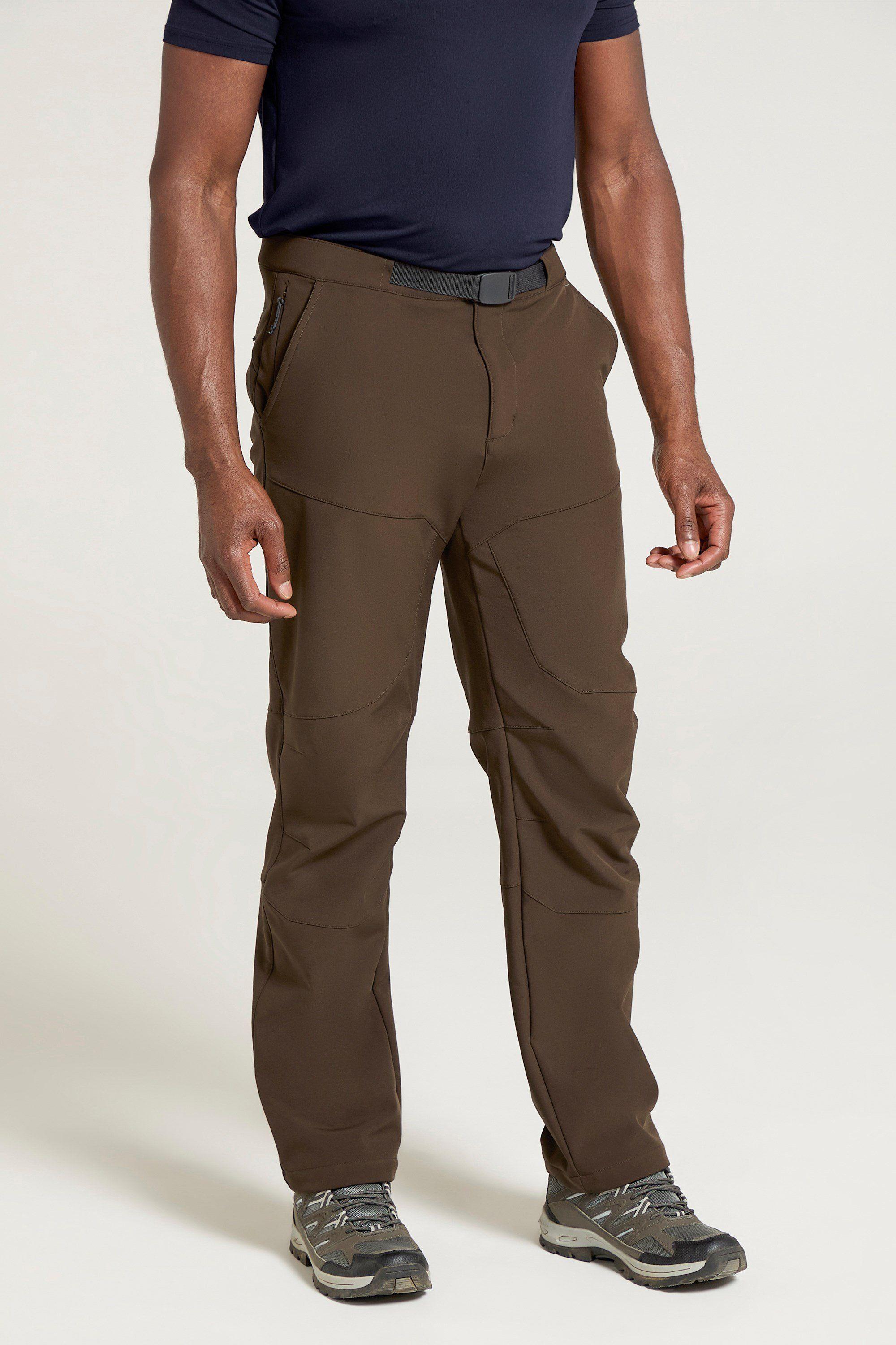 ’Rockcliffe’ Windproof Water Resistant Softshell Hiking Trousers by MOUNTAIN WAREHOUSE