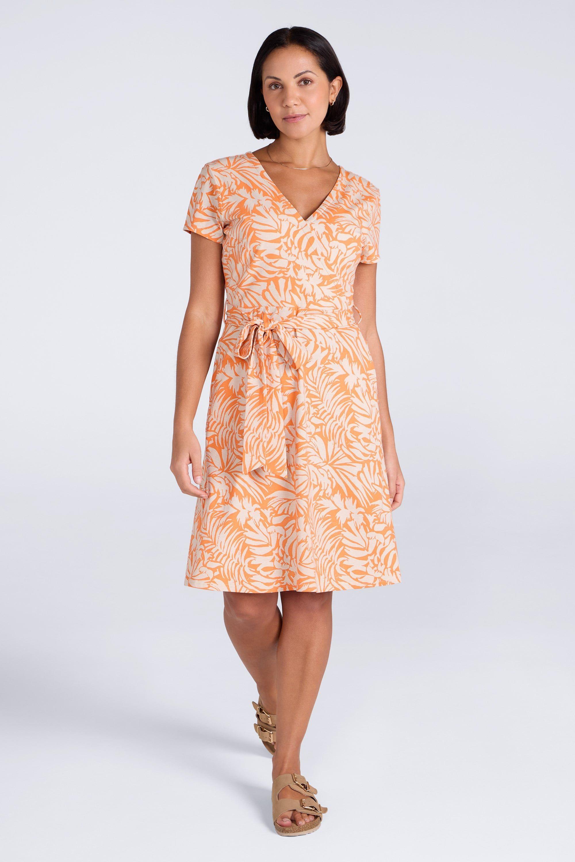 'Santorini' Lightweight Flattering Fit UV Protection Jersey Wrap Dress by MOUNTAIN WAREHOUSE