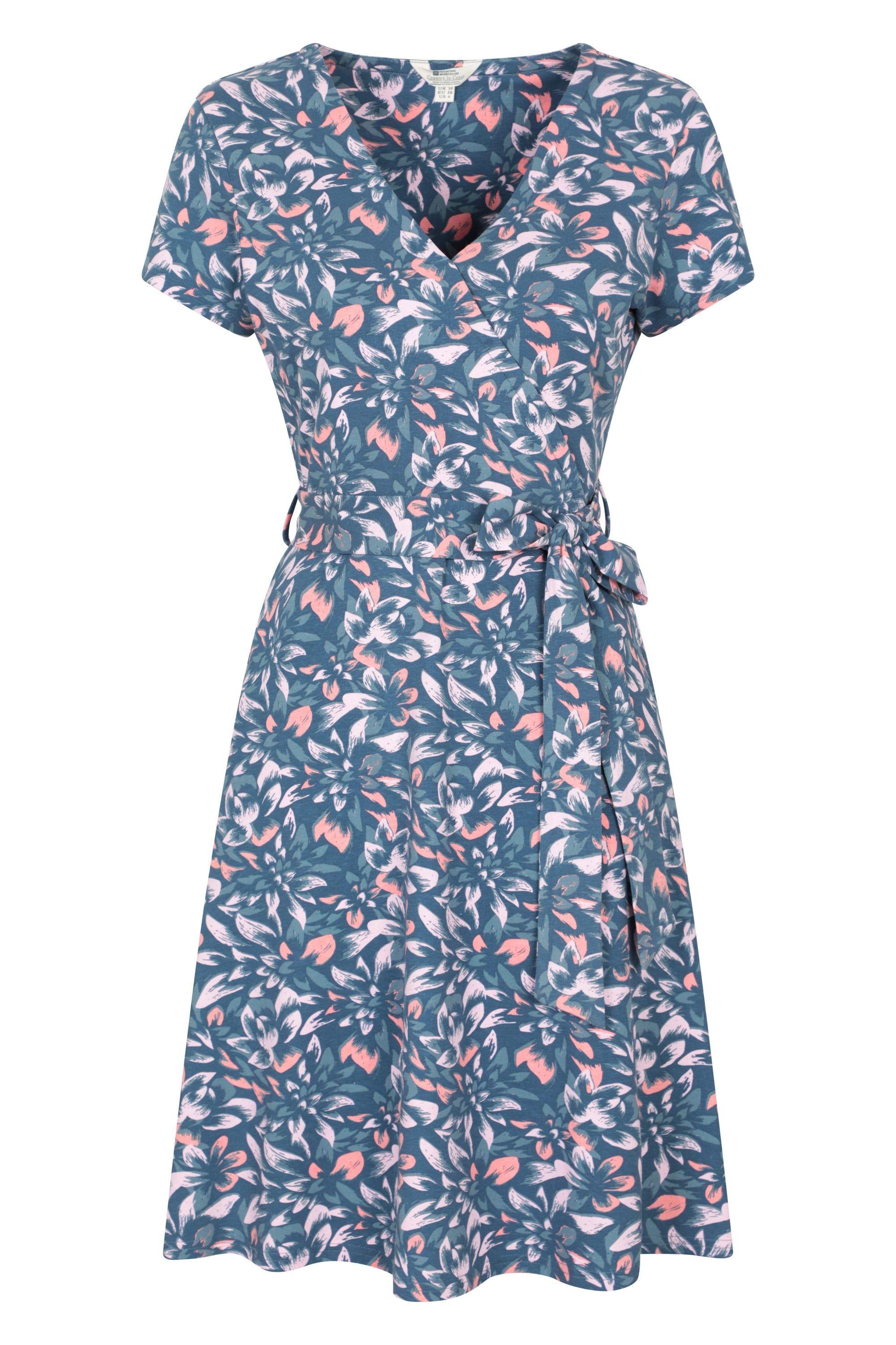 'Santorini' Lightweight Flattering Fit UV Protection Jersey Wrap Dress by MOUNTAIN WAREHOUSE