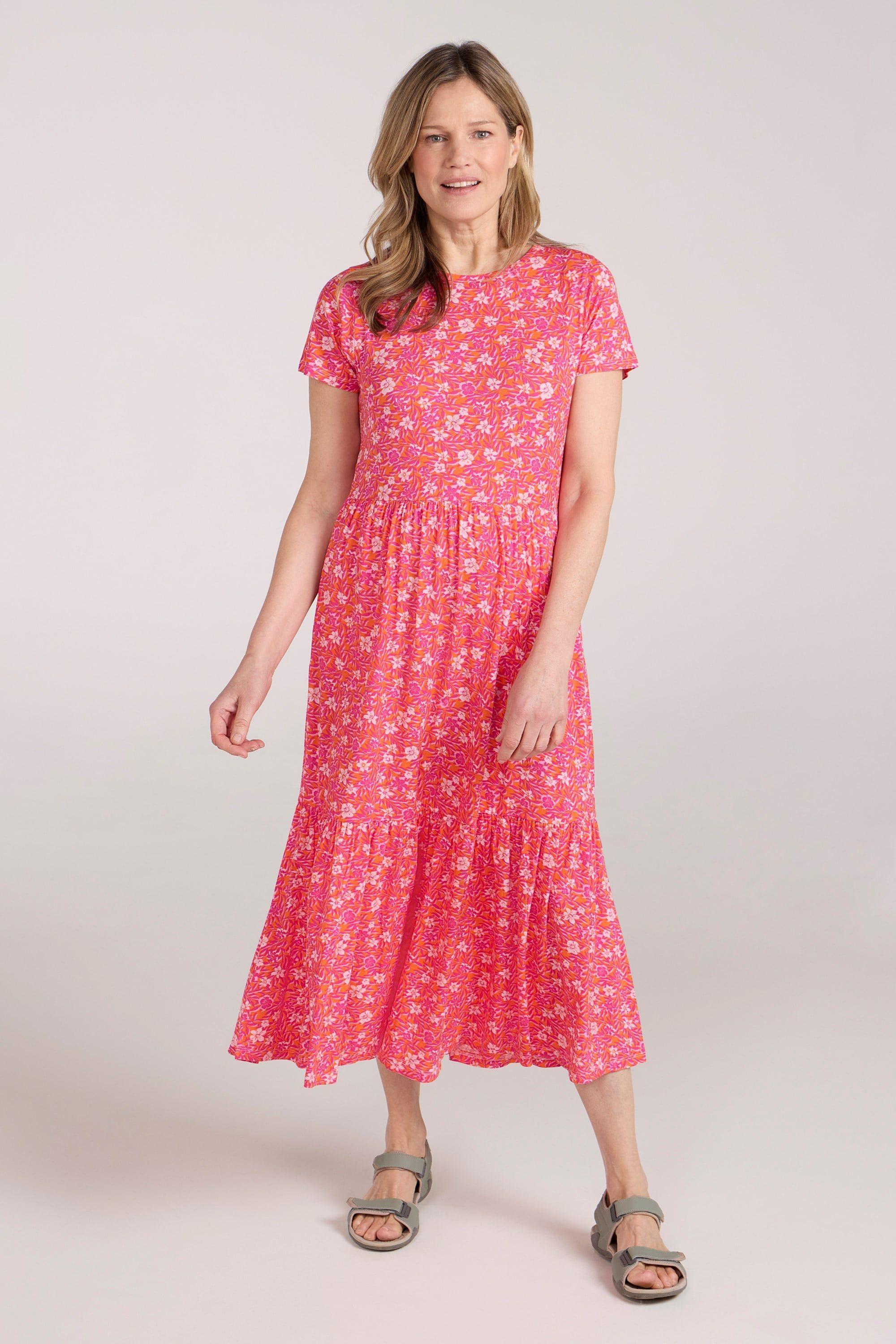 'Sardinia' Casual Summer Everyday Tiered Dress by MOUNTAIN WAREHOUSE