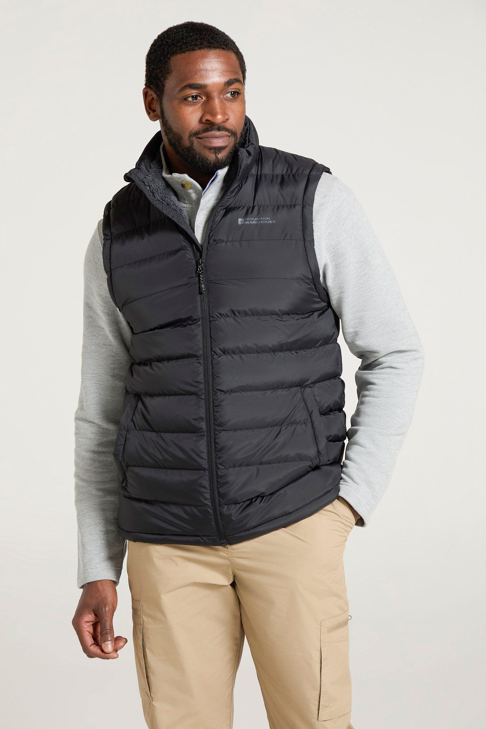 'Seasons' Warm Outdoor Water Resistant Padded Borg Fur Lined Gilet by MOUNTAIN WAREHOUSE