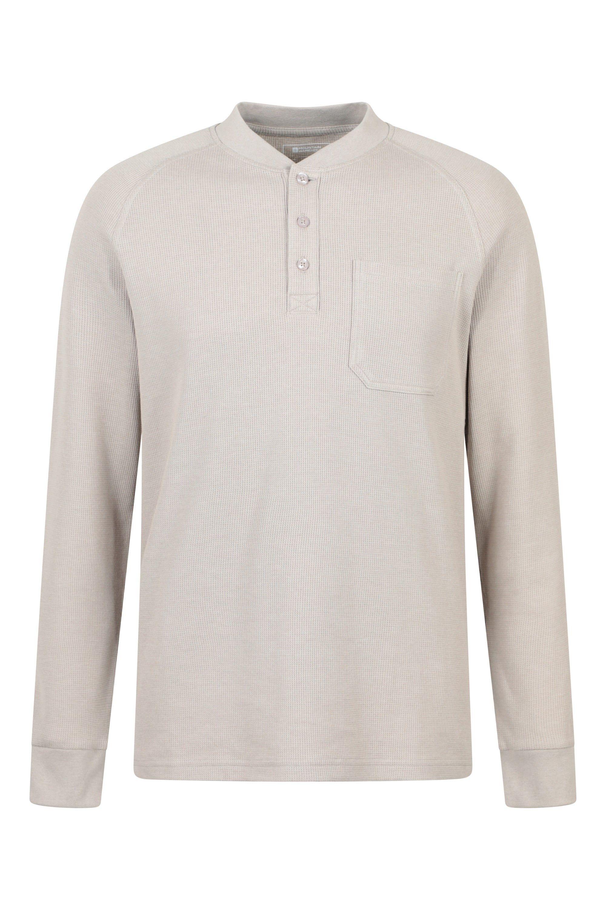 'Selby' Long Sleeved Lightweight Comfortable Waffle Henley Tee by MOUNTAIN WAREHOUSE 'Selby' Long Sleeved Lightweight Comfortable Waffle Henley Tee by MOUNTAIN WAREHOUSE