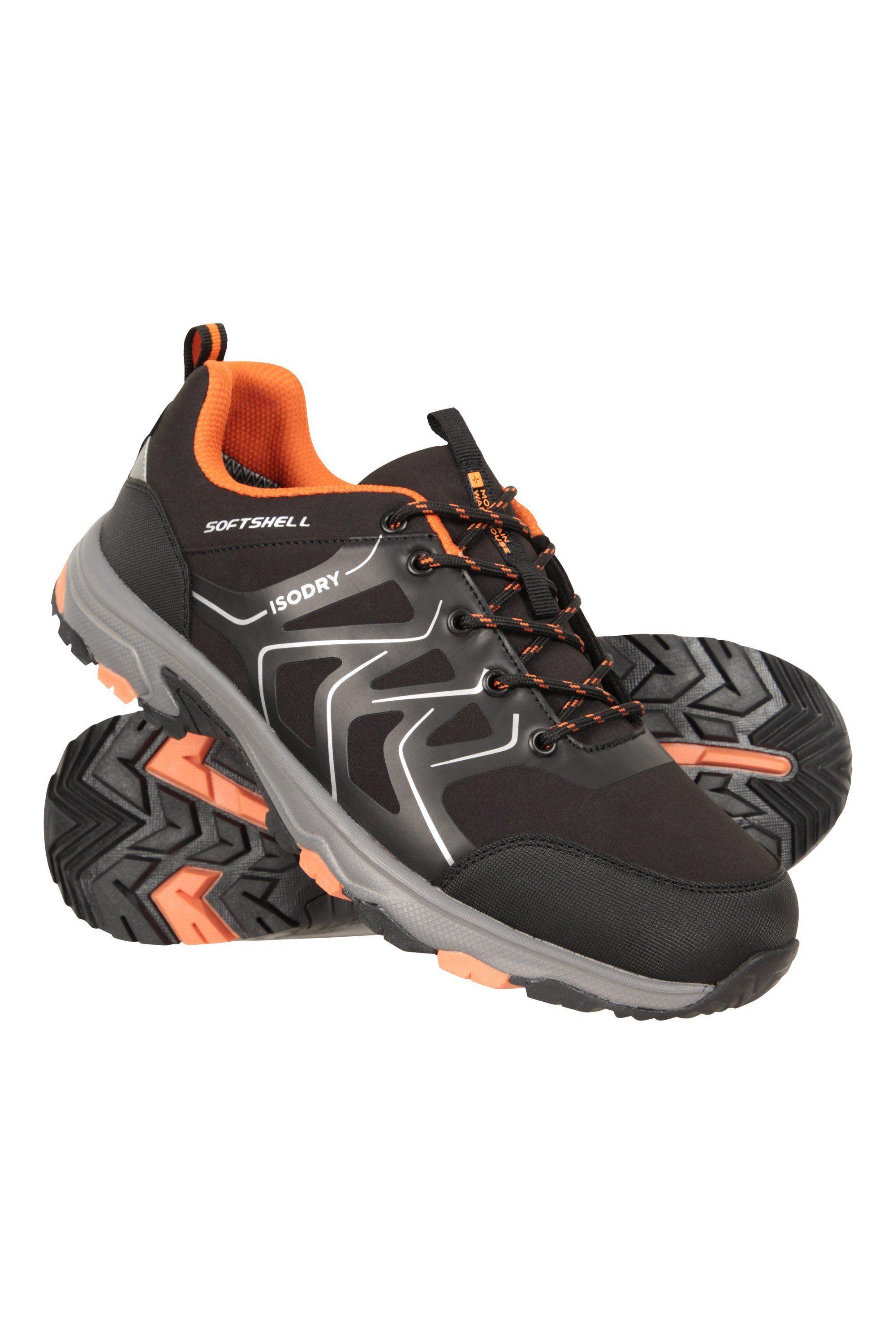 'Shadow' Waterproof Cushioned Non Slip Lace Up Softshell Hiking Shoes by MOUNTAIN WAREHOUSE