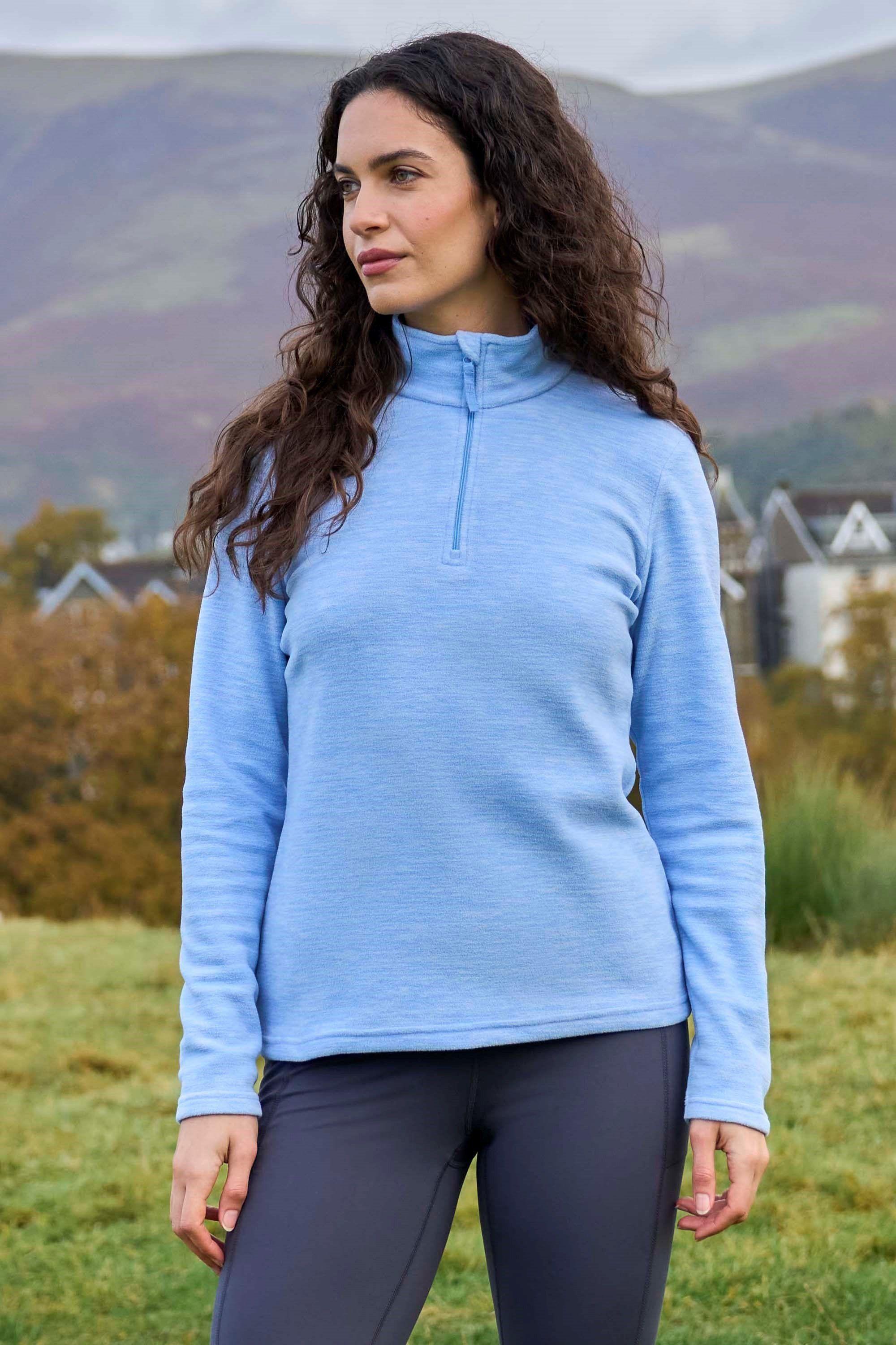 Snowdon Fleece Top Quick Dry Half Zip Jumper by MOUNTAIN WAREHOUSE