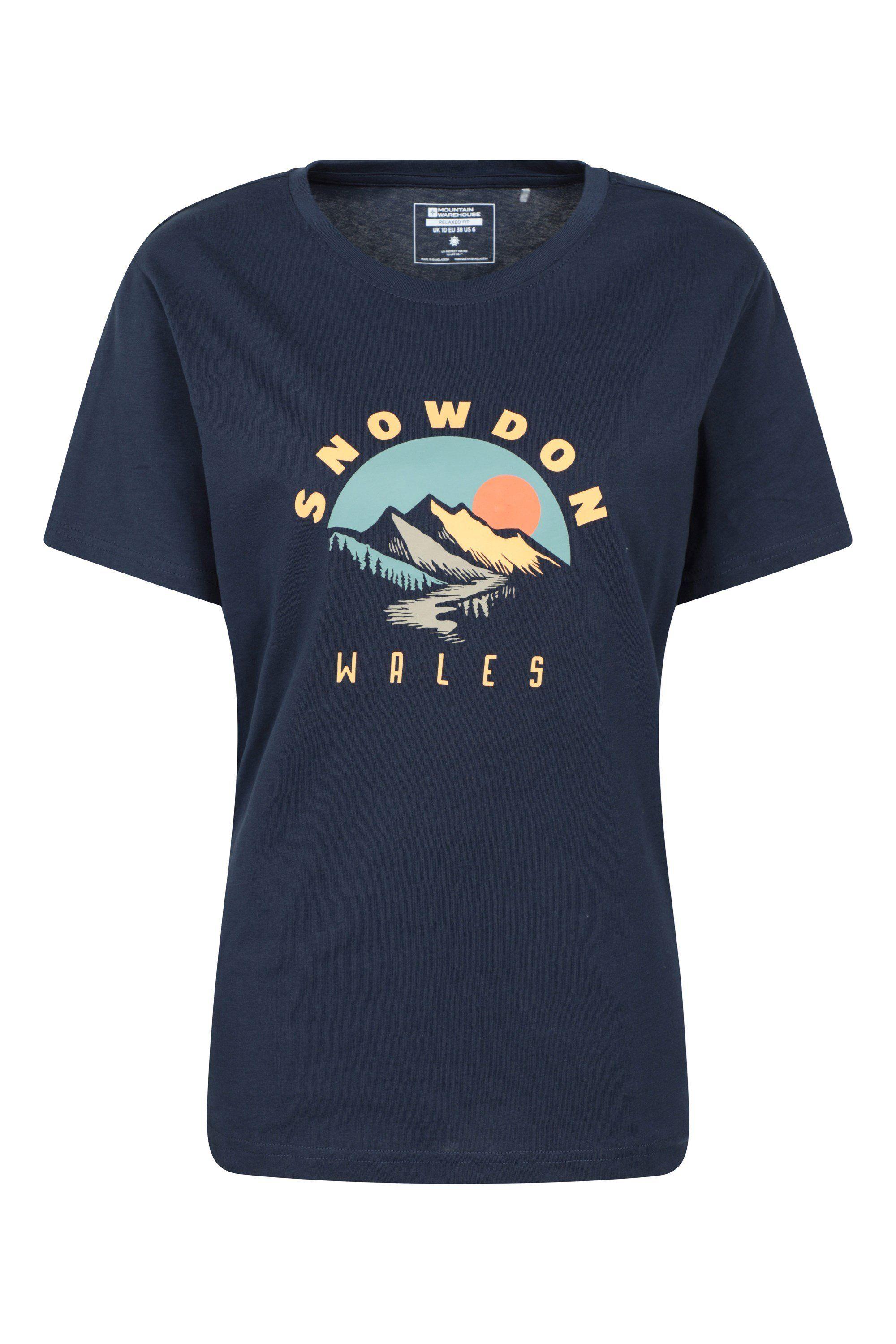 'Snowdon' Lightweight 100% Cotton Casual Short Sleeve Graphic T-Shirt by MOUNTAIN WAREHOUSE