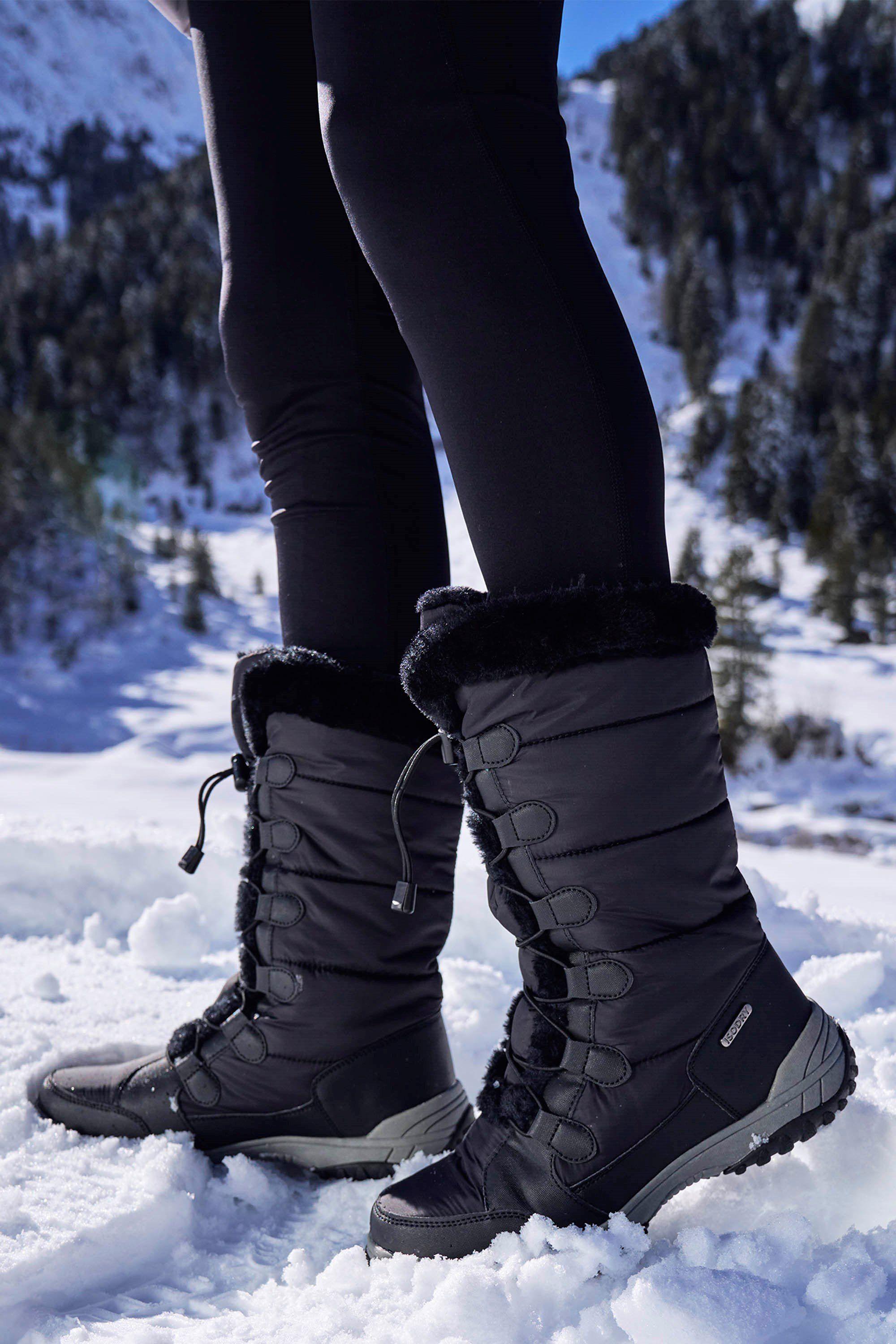 'Snowflake' Waterproof Breathable Non Slip Warm Long Winter Snow Boots by MOUNTAIN WAREHOUSE